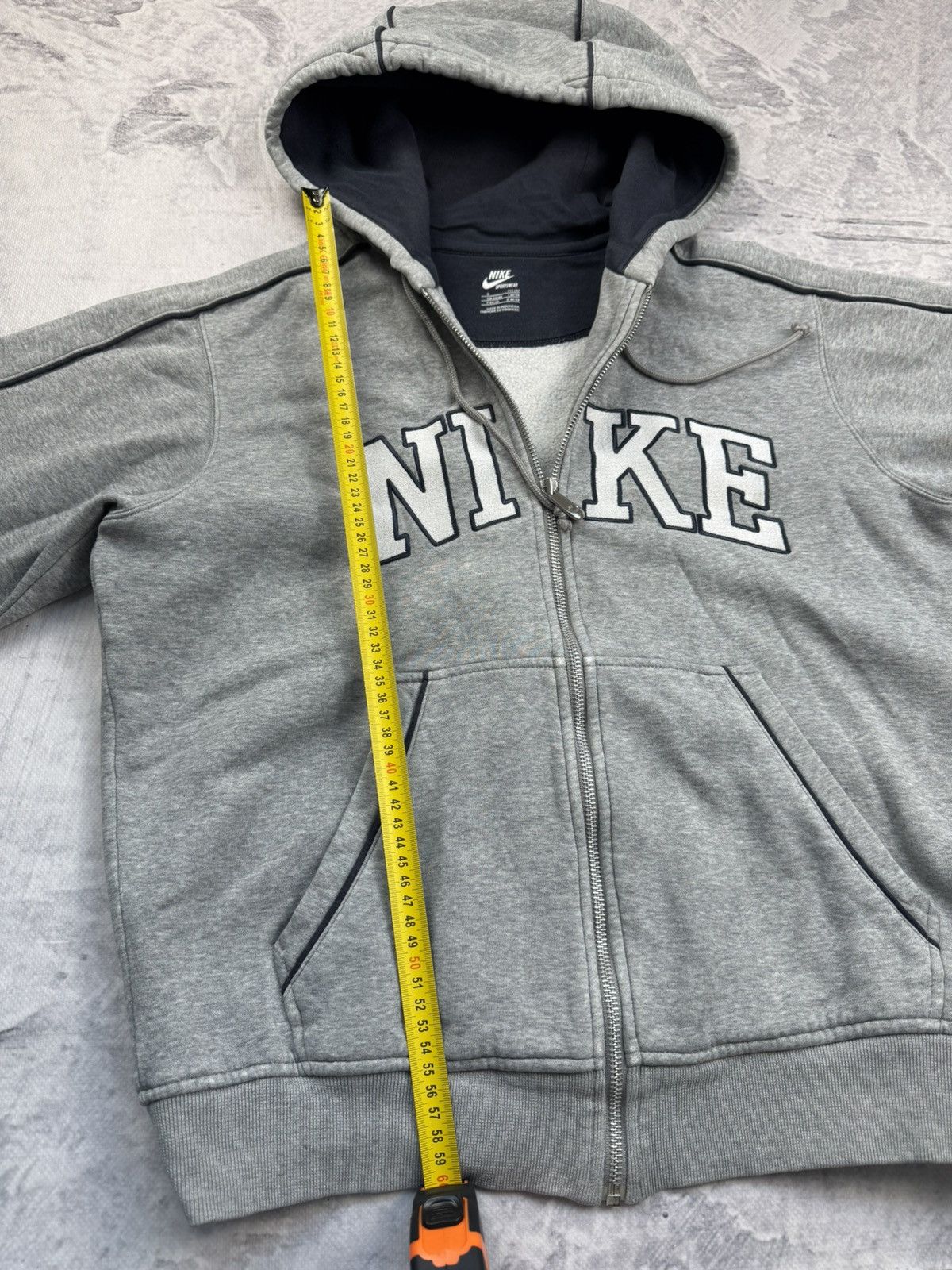 Nike × Vintage NIKE VINTAGE CENTER LOGO OVERSIZE BOXY ZIP HOODIE Size US S / EU 44-46 / 1 - 10 Thumbnail