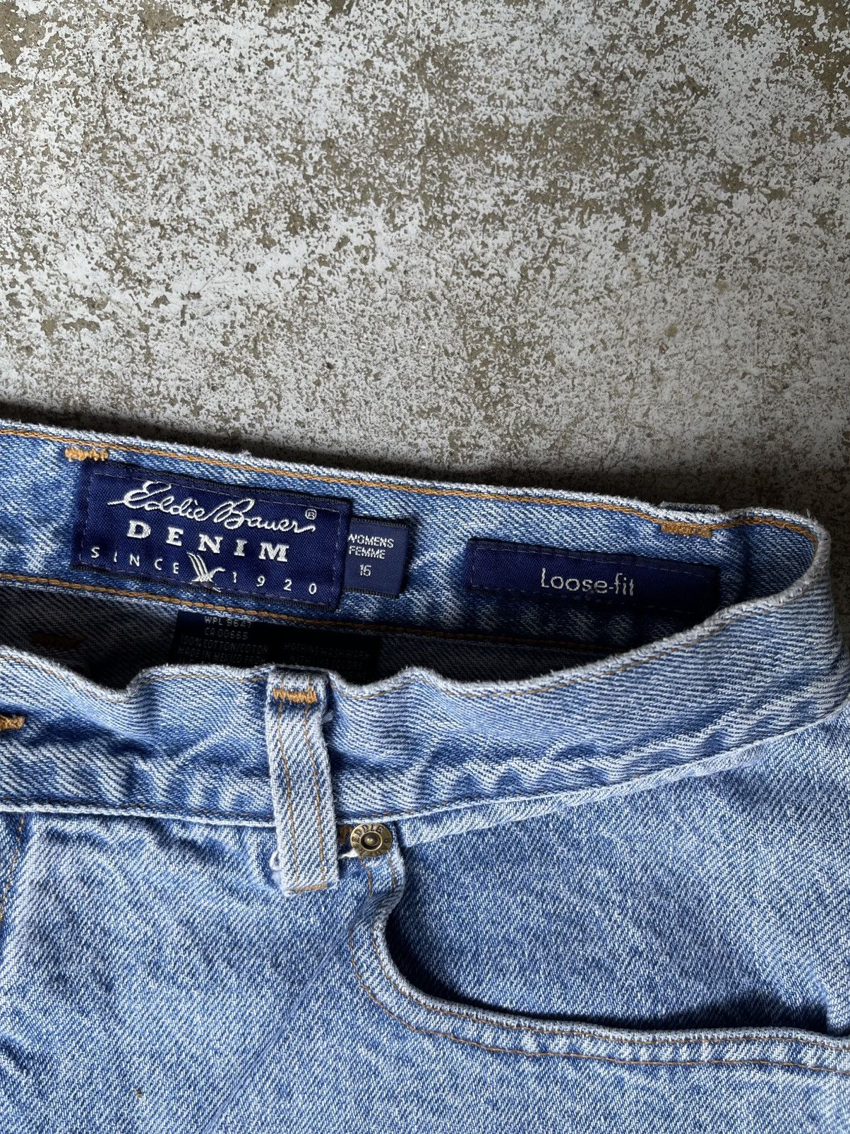 Eddie Bauer Vintage Eddie Bauer Baggy Denim Pants Size 34" / US 12 / IT 48 - 2 Thumbnail