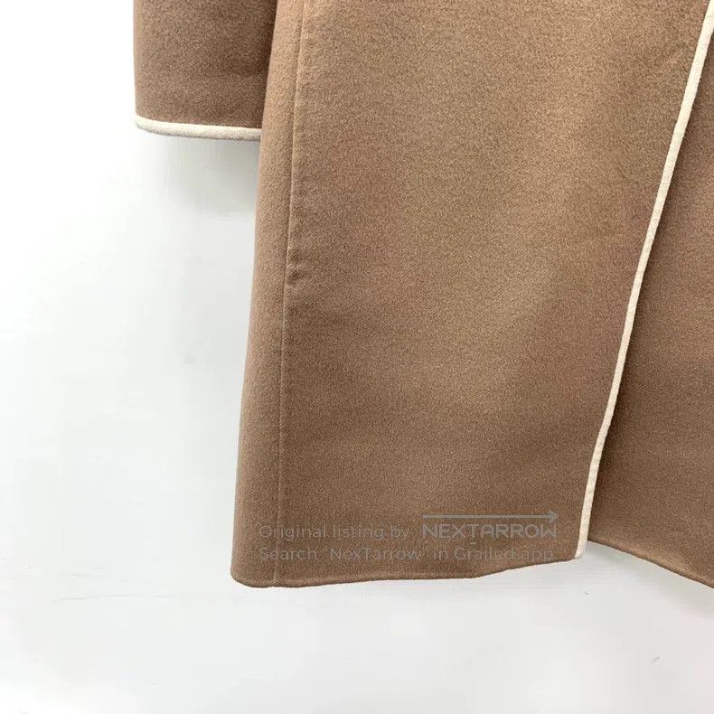 Other Max Mara Brown Wool Round Neck Long Sleeve Coat Jacket Size L / US 10 / IT 46 - 4 Thumbnail