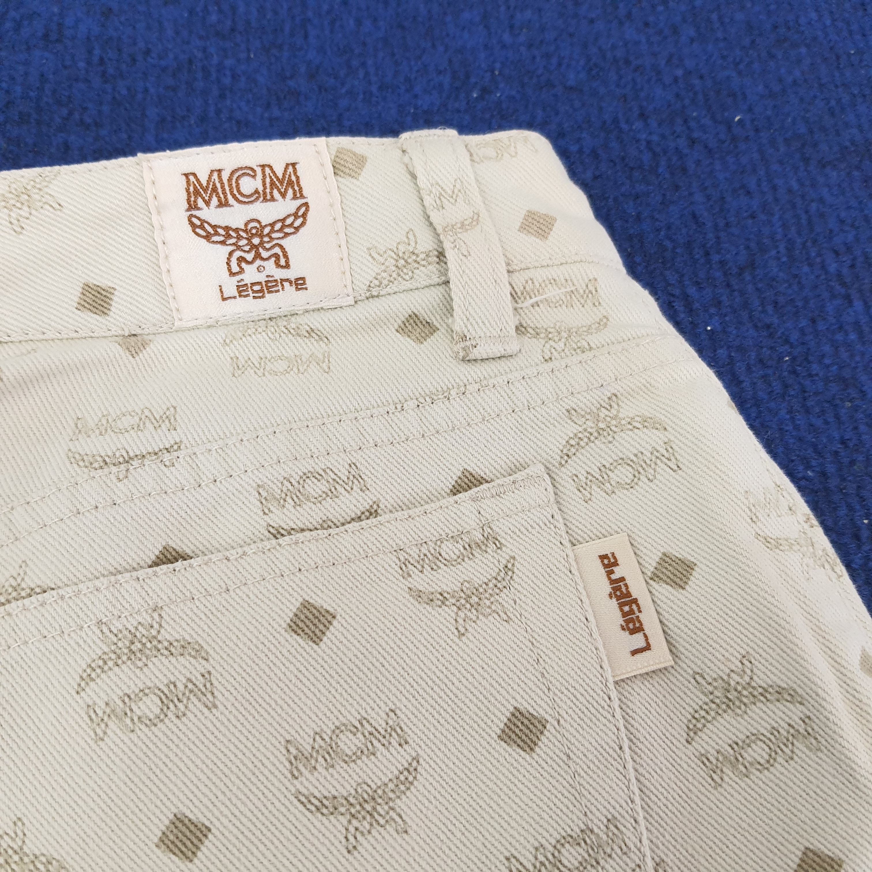 MCM × Vintage Vintage MCM Monogram Full Print Casual Pants Size US 29 - 3 Thumbnail