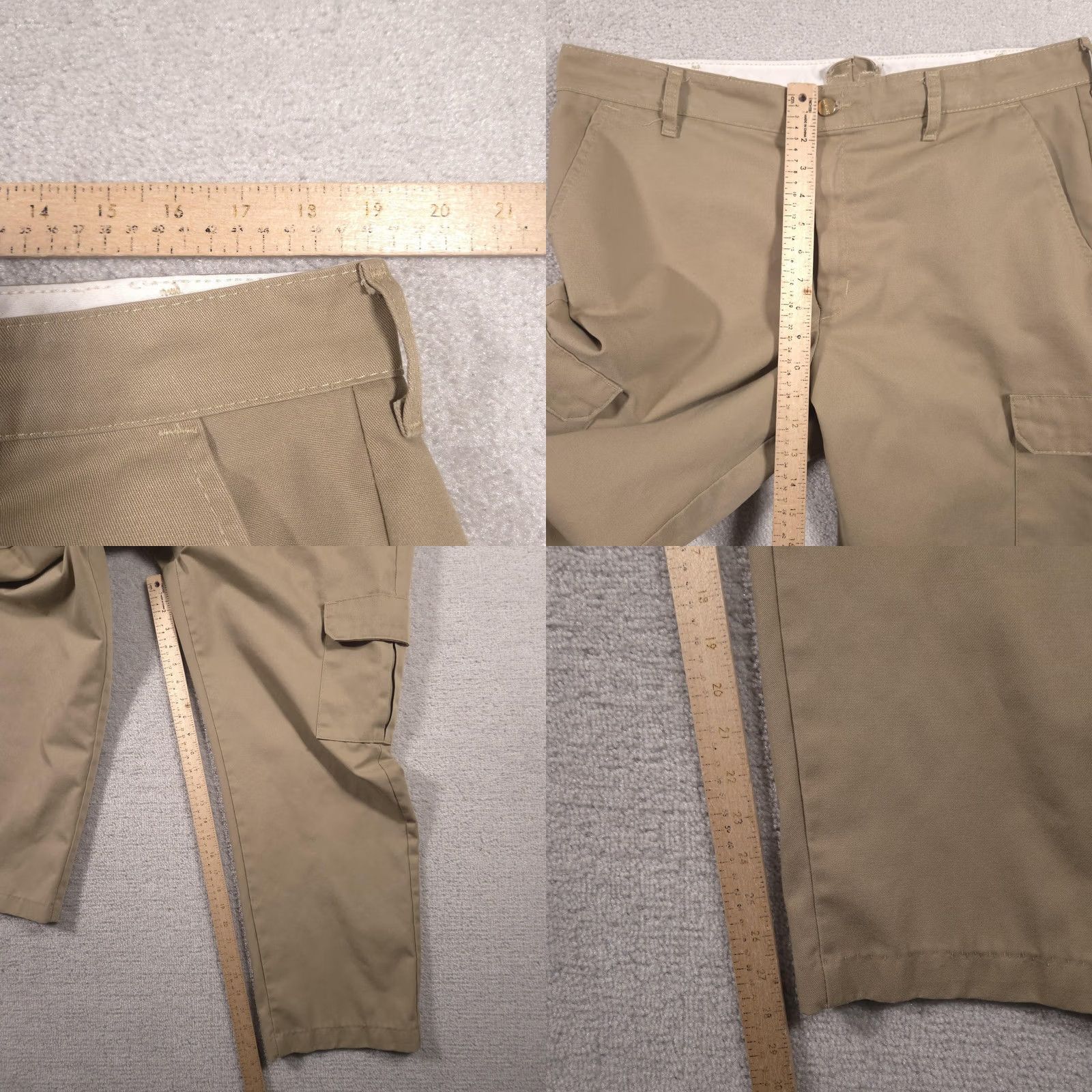Red Kap VINTAGE Red Kap Cargo Pants Mens 38x27 Khaki Beige Workwear Pockets Straight Leg Mens Size US 38 / EU 54 - 8 Thumbnail