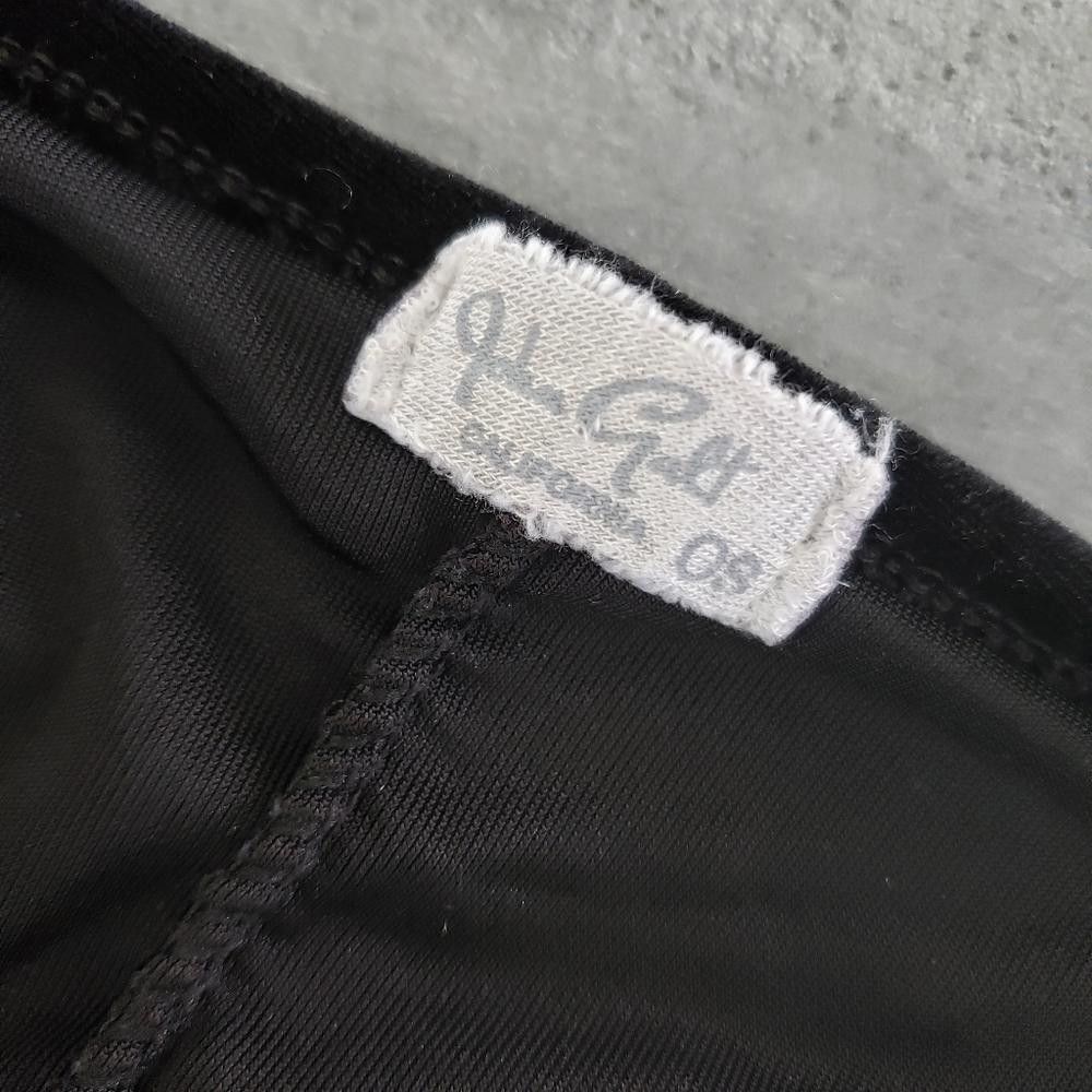 Designer Black Velvet Melville Cropped Cami Size ONE SIZE - 3 Thumbnail