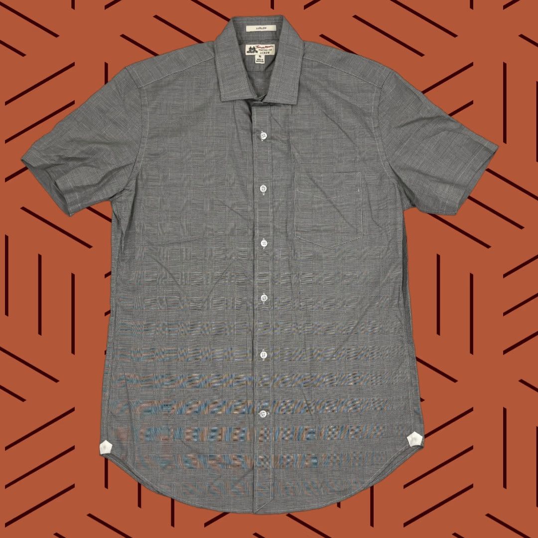 J.Crew J.CREW Thomas Mason Shirt Mens M Gray Glen Check Plaid Ludlow Button Up Casual Size US M / EU 48-50 / 2 - 1 Thumbnail