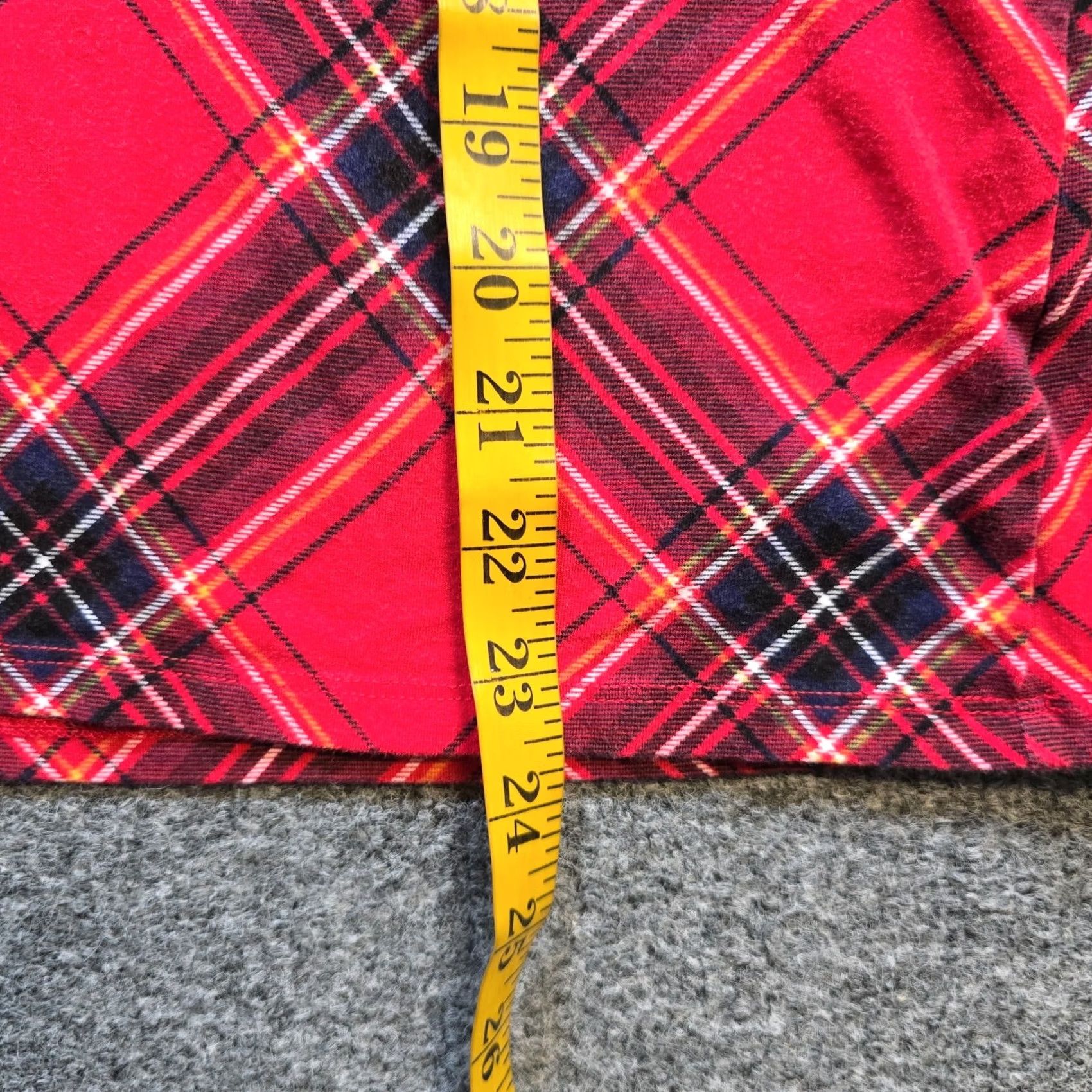 Talbots Talbots Top Womens Petite XL Red Plaid Long Sleeve Stretch Casual Comfort Shirt Adults Womens Size XL / US 12-14 / IT 48-50 - 6 Thumbnail