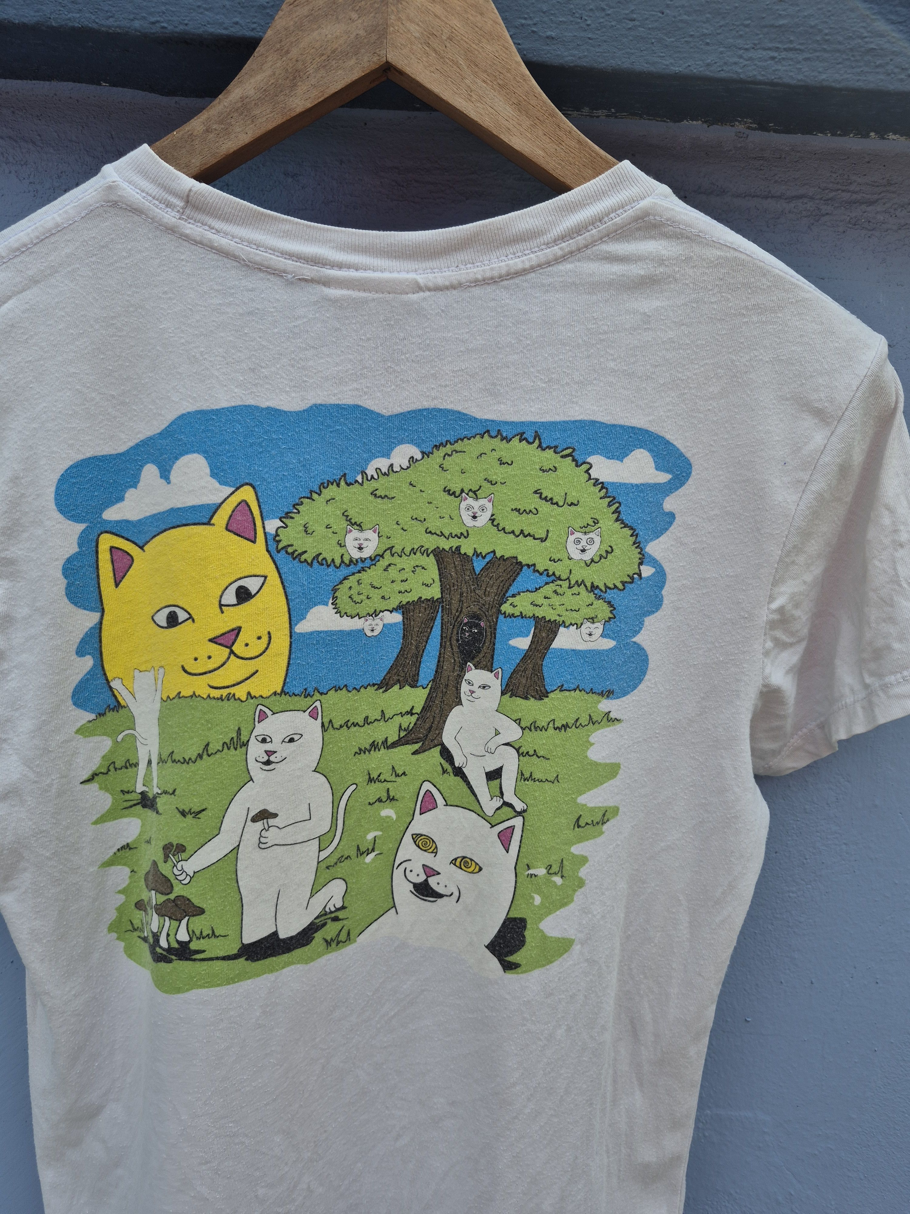 RIPNDIP 🔥 Rip n Dip Streetwear Skate Tee Crazy Cat Size US M / EU 48-50 / 2 - 2 Thumbnail