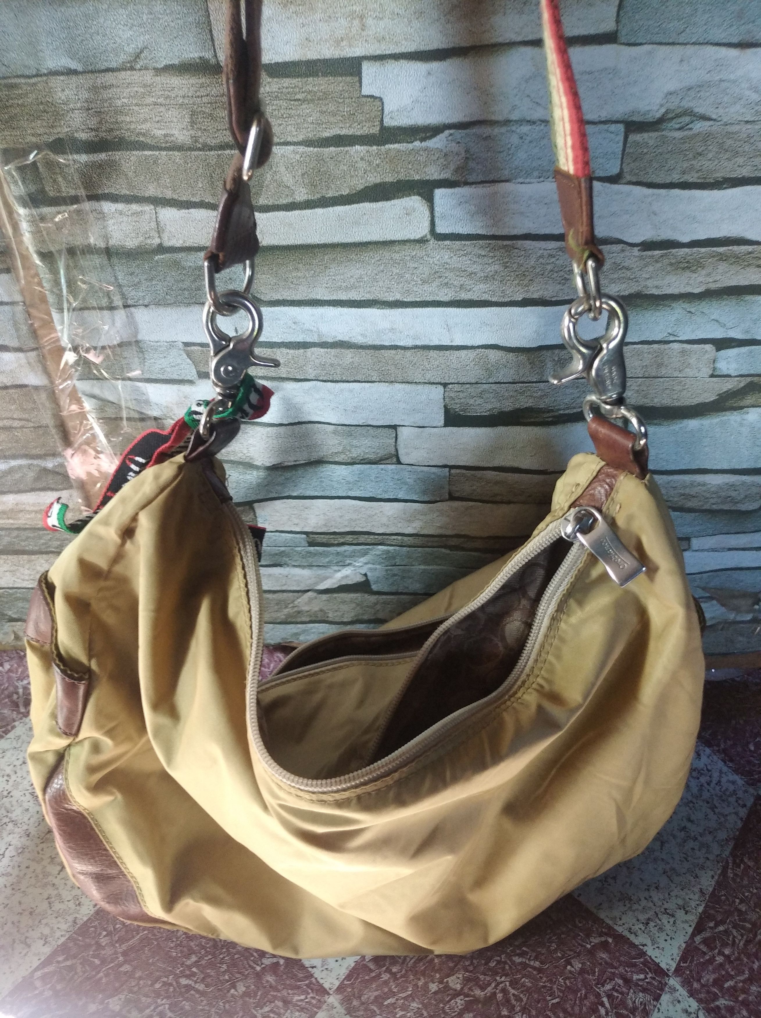 Orobianco orobianco leather nylon sling bag/crossbody Size ONE SIZE - 2 Thumbnail