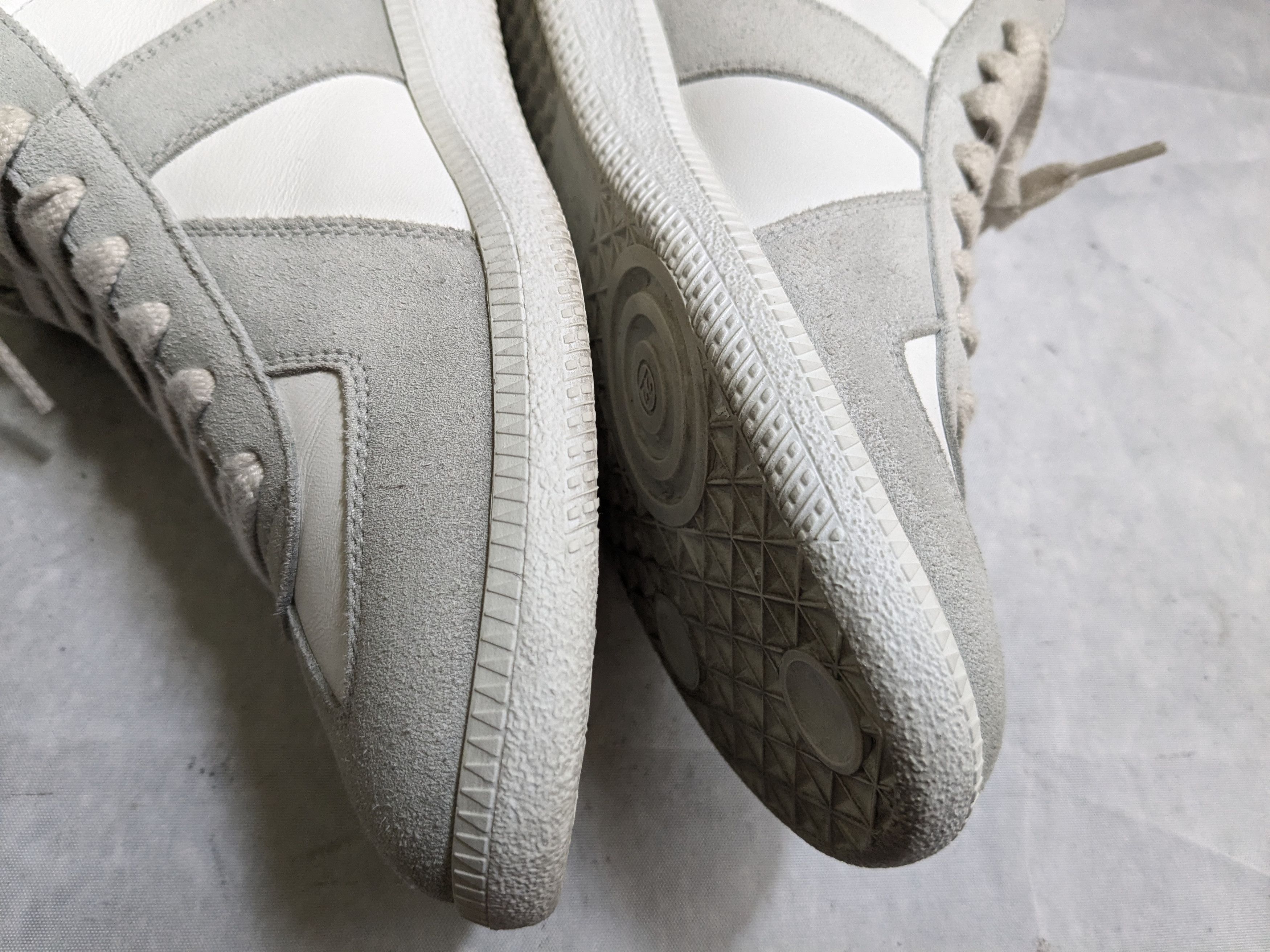 Maison Margiela Maison Margiela GAT Replica White Gray 9 42 High Tops Size US 9 / EU 42 - 12 Thumbnail