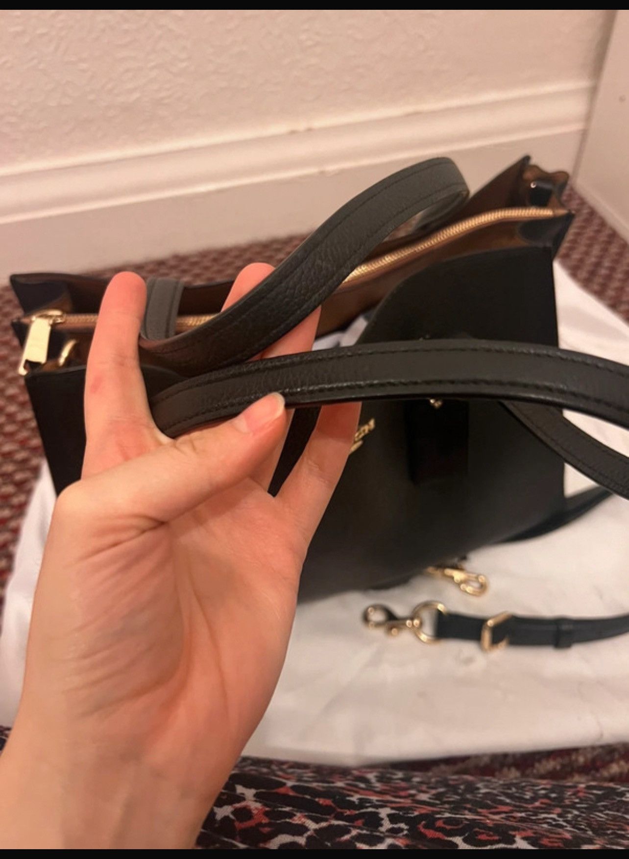 Coach Coach Black Leather Tote Bag – Elegant & Versatile Size ONE SIZE - 2 Thumbnail