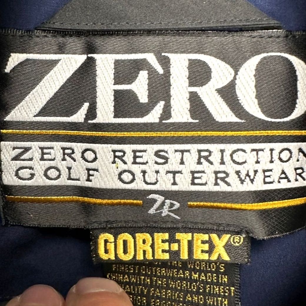 Vintage Zero Restriction Golf Windbreaker Jacket Mens Large Blue Full Zip Waterproof Full Zip Windbreaker Outdoor Golfing Jacket Mens L Blue Size US L / EU 52-54 / 3 - 4 Thumbnail