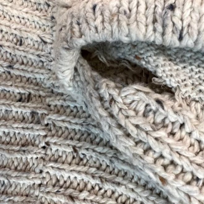 Vintage VINTAGE Knit Wear Cardigan Sweater Womens S Cable Knit Cotton Pockets Hippie Hoodie Beige Bohemian 70s Womens Size S / US 4 / IT 40 - 6 Thumbnail