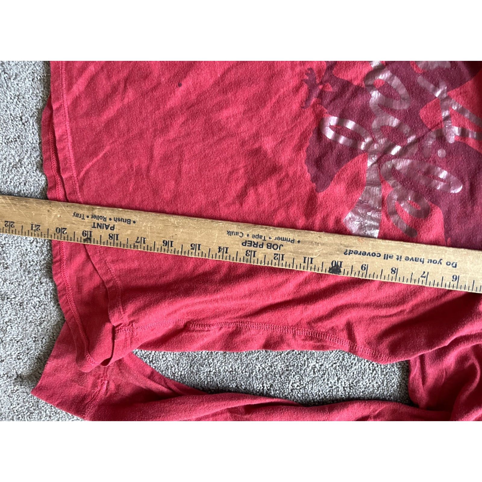 American Eagle Outfitters American Eagle Outfitters Shirt Women XS Red Graphic Crew Neck Long Sleeve Cotton Blend Stretch All Seasons Casual Size XS / US 0-2 / IT 36-38 - 5 Thumbnail