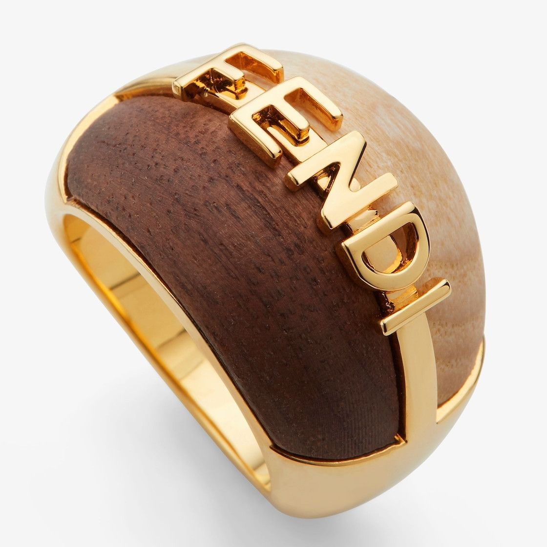 Fendi o1s1wg110925 Size:OS/Fendigraphy Ring in Golden Size ONE SIZE - 2 Thumbnail