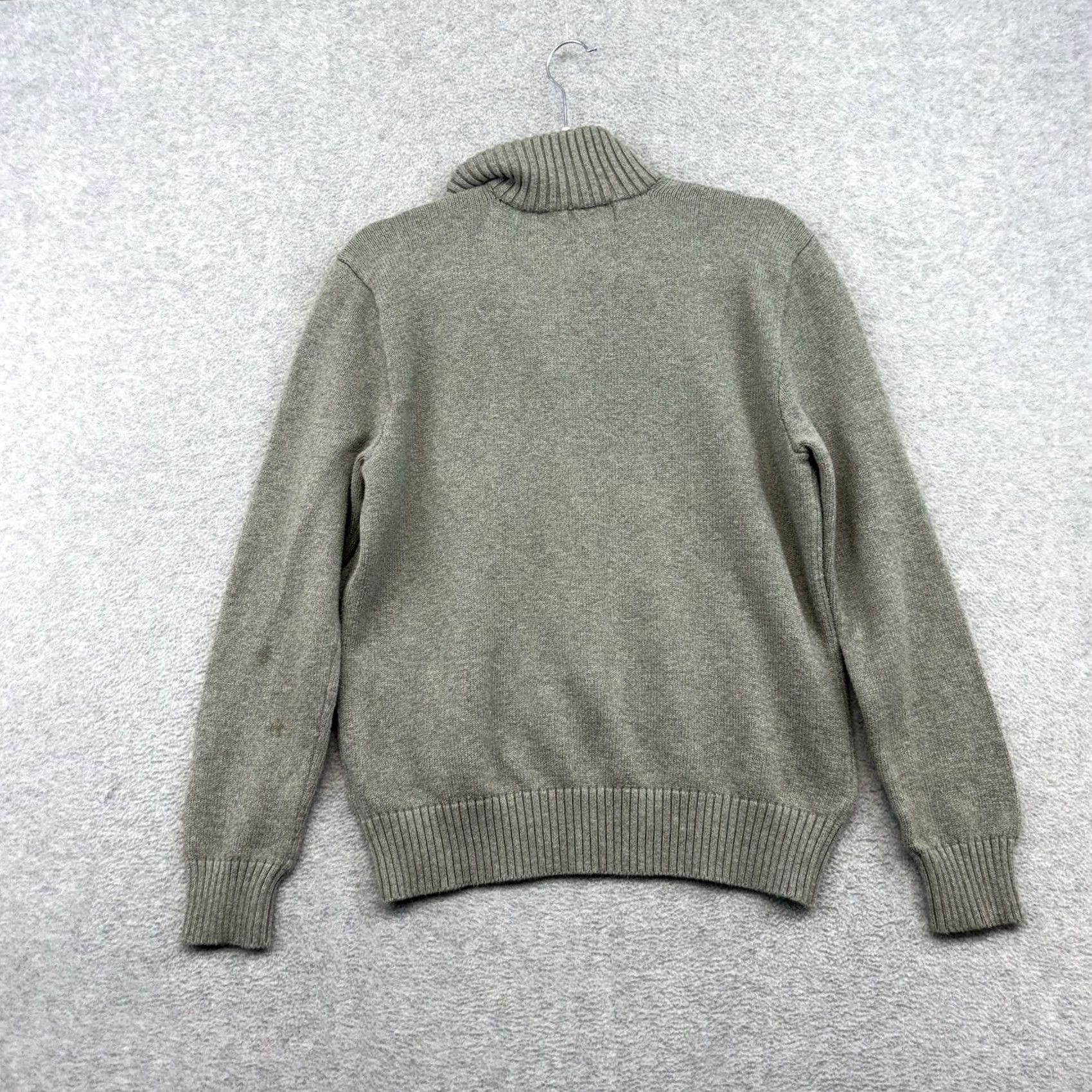 Ralph Lauren Polo Ralph Lauren Sweater Mens Size M Gray Turtle Neck Buttons 100% Cotton Flaw Size US M / EU 48-50 / 2 - 7 Thumbnail