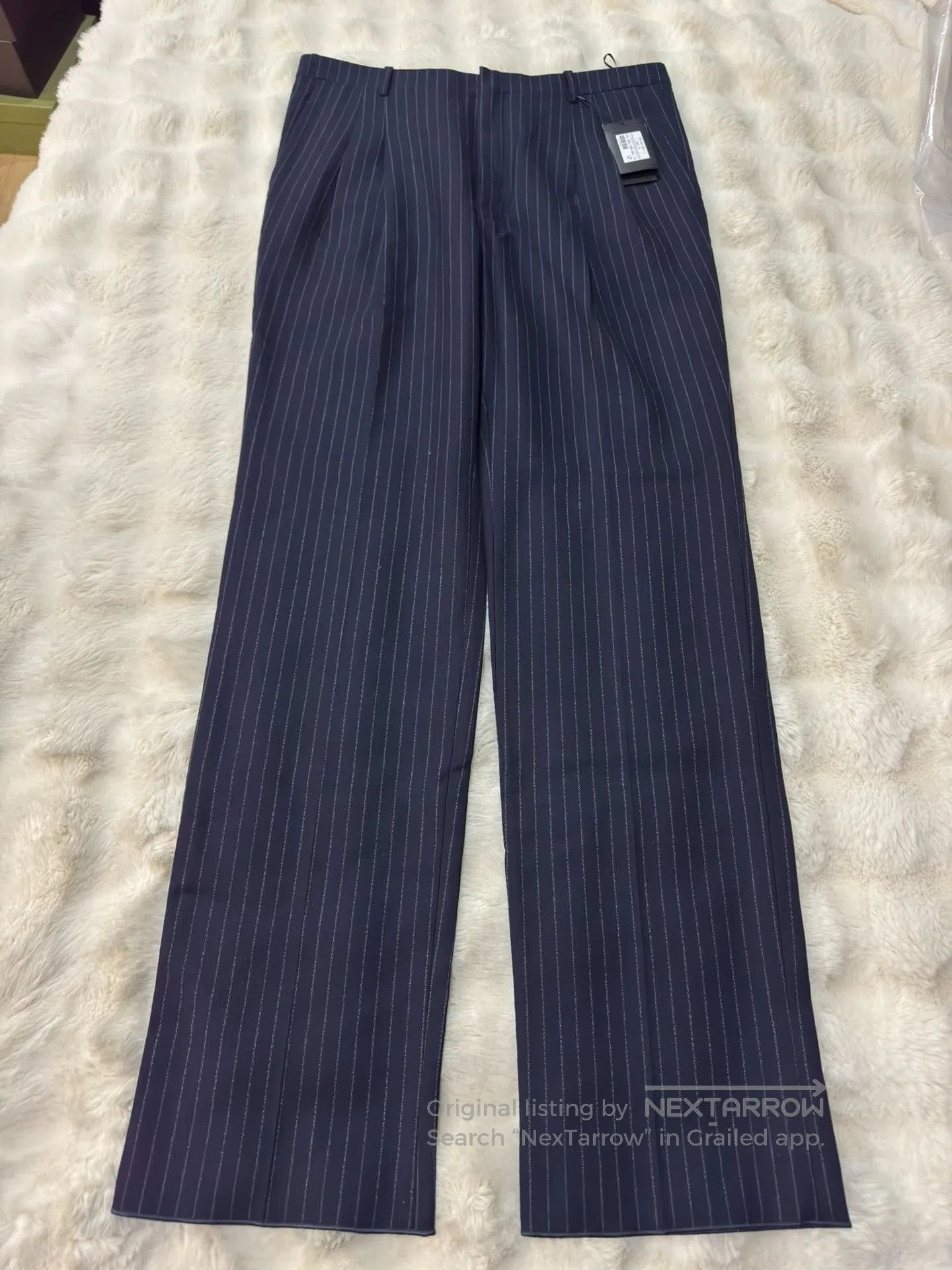 Saint Laurent Paris Saint Laurent Paris Double Pleat Flannel Trousers| Size US 36 / EU 52 - 3 Thumbnail