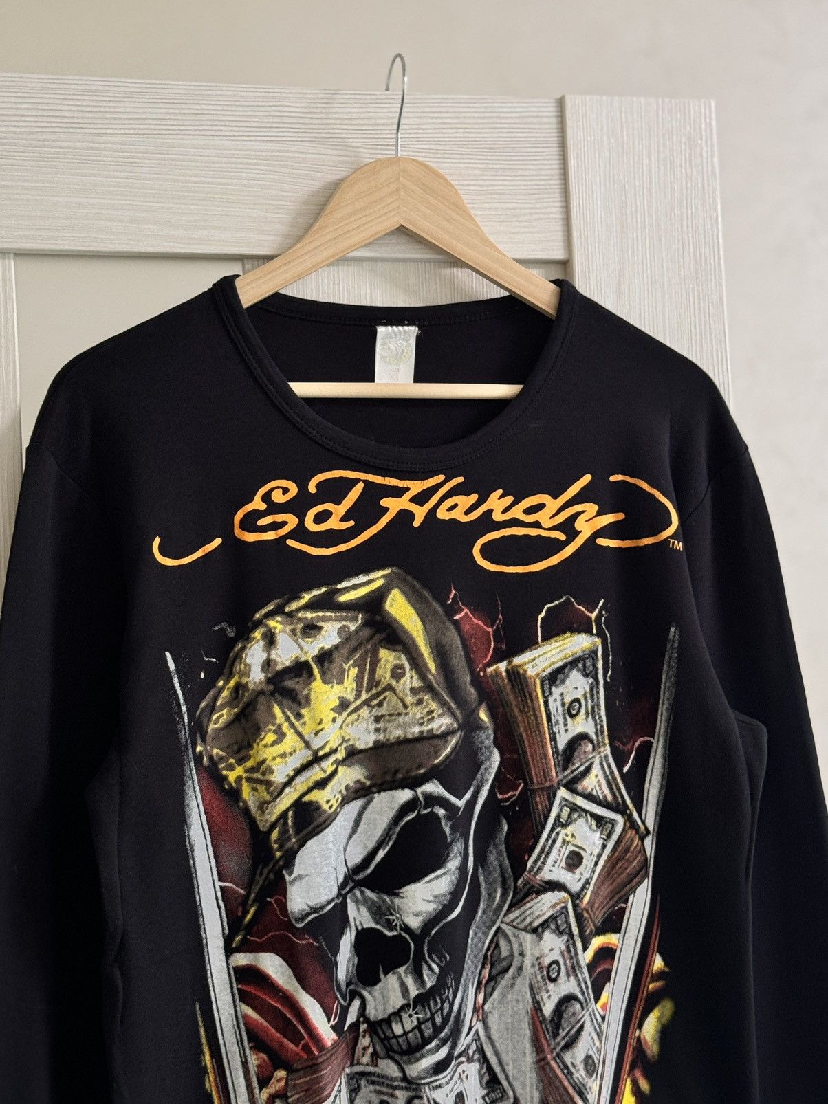 Christian Audigier Rare 🔥 Ed Hardy Christian Audigier Skull Long Sleeve Pants Size US M / EU 48-50 / 2 - 5 Thumbnail