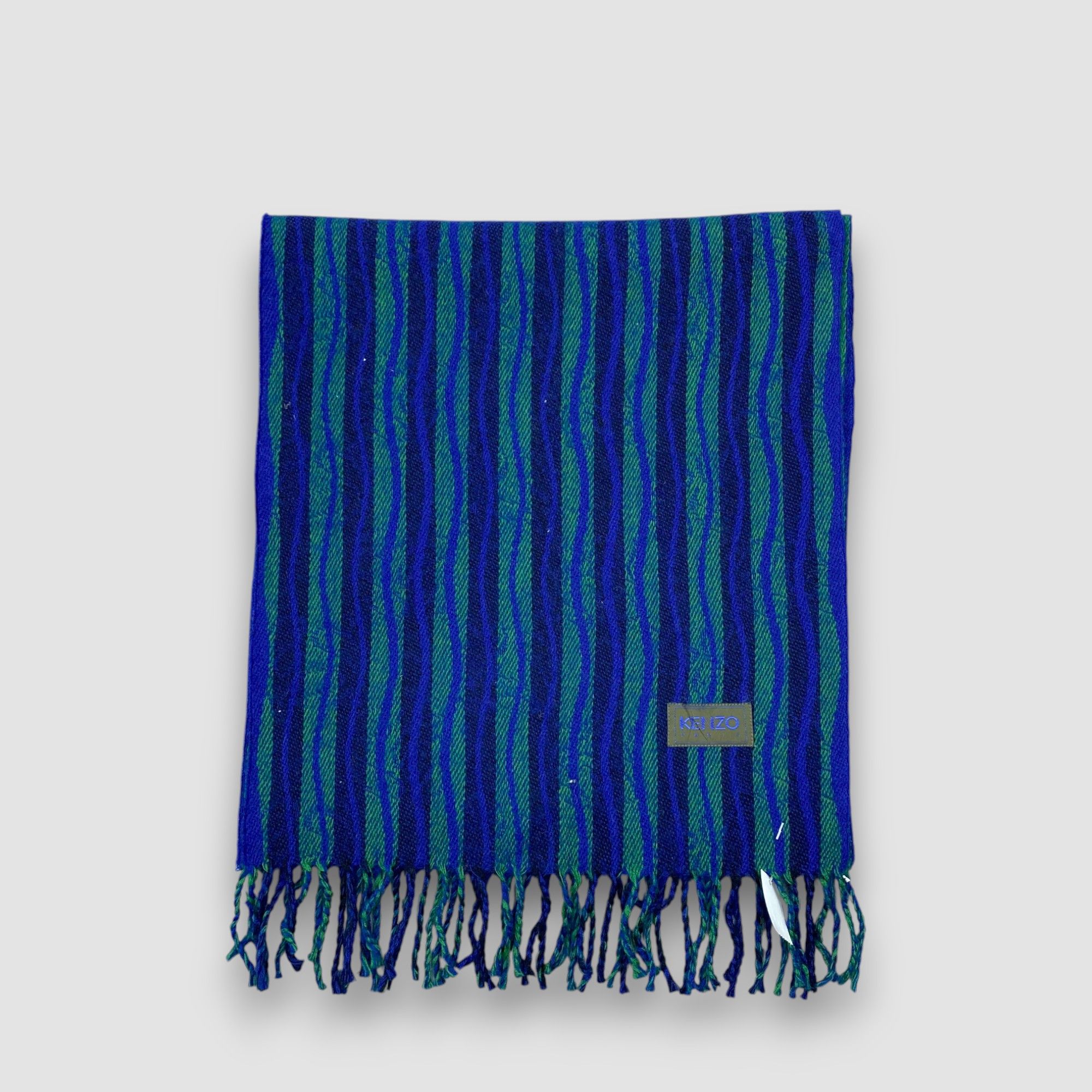 Kenzo Vintage Kenzo Paris Scarf Muffler Wool Fringe Winter Scarves Size ONE SIZE - 4 Thumbnail