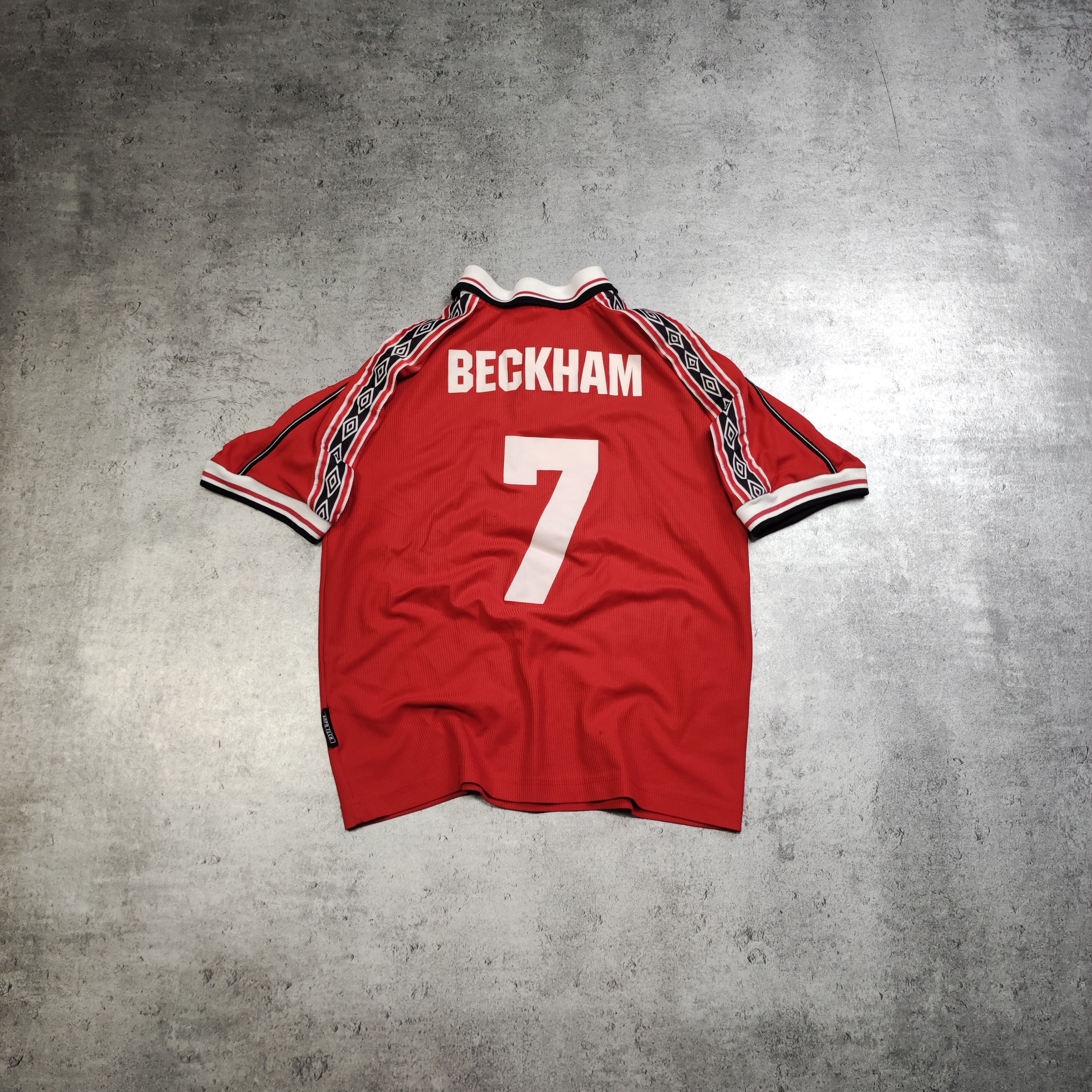 Vintage RARE 1998 Vintage #7 Beckham Manchester United Jersey Size US XXS / EU 40 - 1 Thumbnail