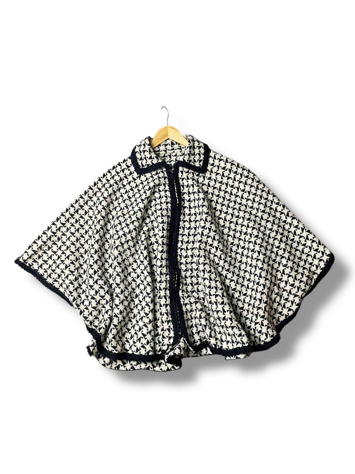 CYNSIA Japanese Brand Houndstooth Capes (111)