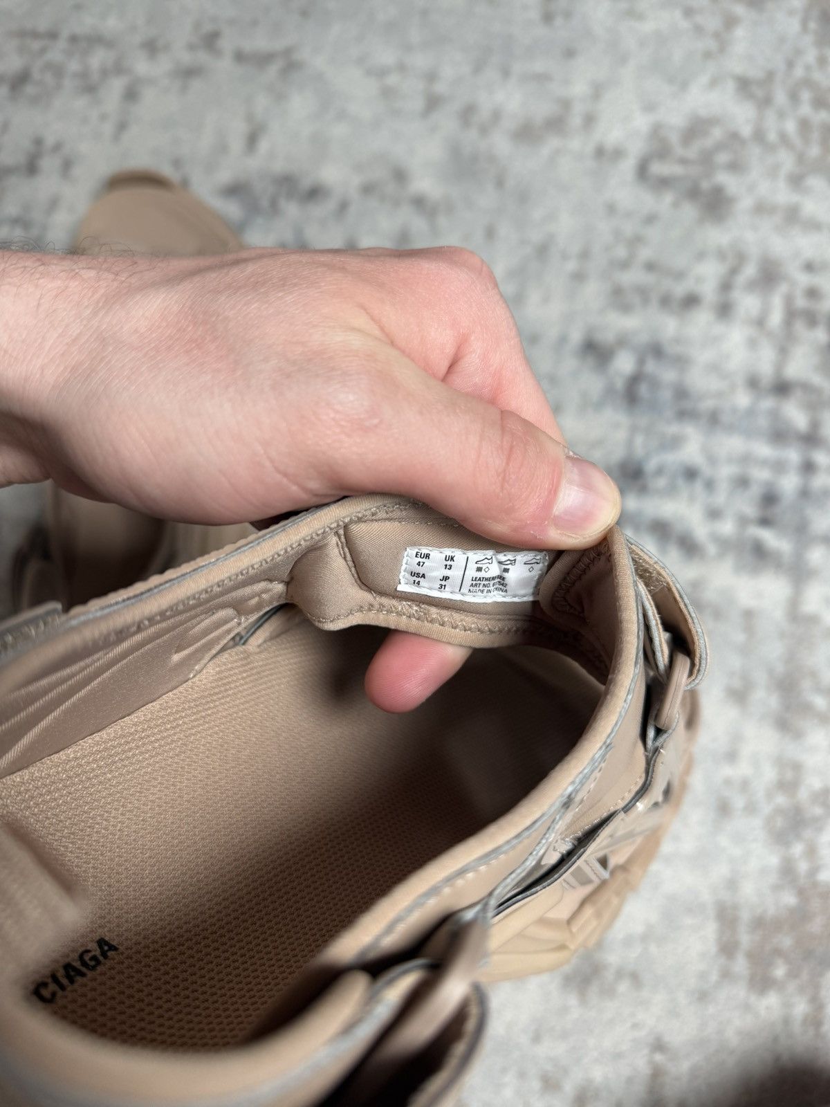 Balenciaga Balenciaga Track Sandals Beige Size US 14 / EU 47 - 8 Thumbnail