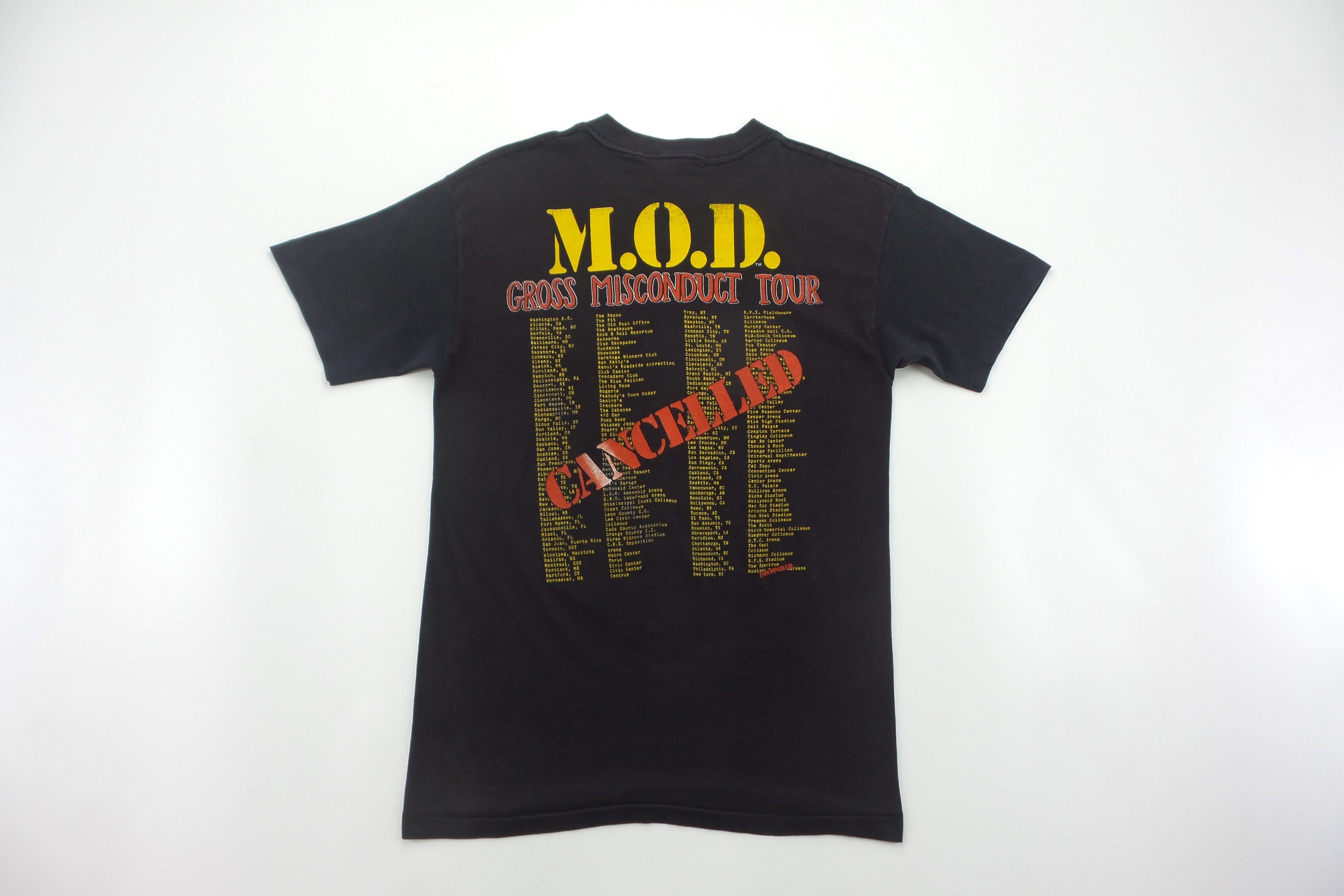 Band Tees Vintage 1989 M.O.D Gross Misconduct Tour T-shirts Size US M / EU 48-50 / 2 - 9 Thumbnail