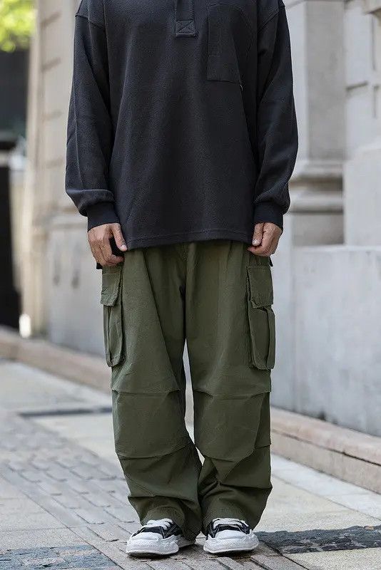 Japanese Brand Yuuka x Asano Japanese Style Cargo Baggy Pants Size US 30 / EU 46 - 4 Thumbnail