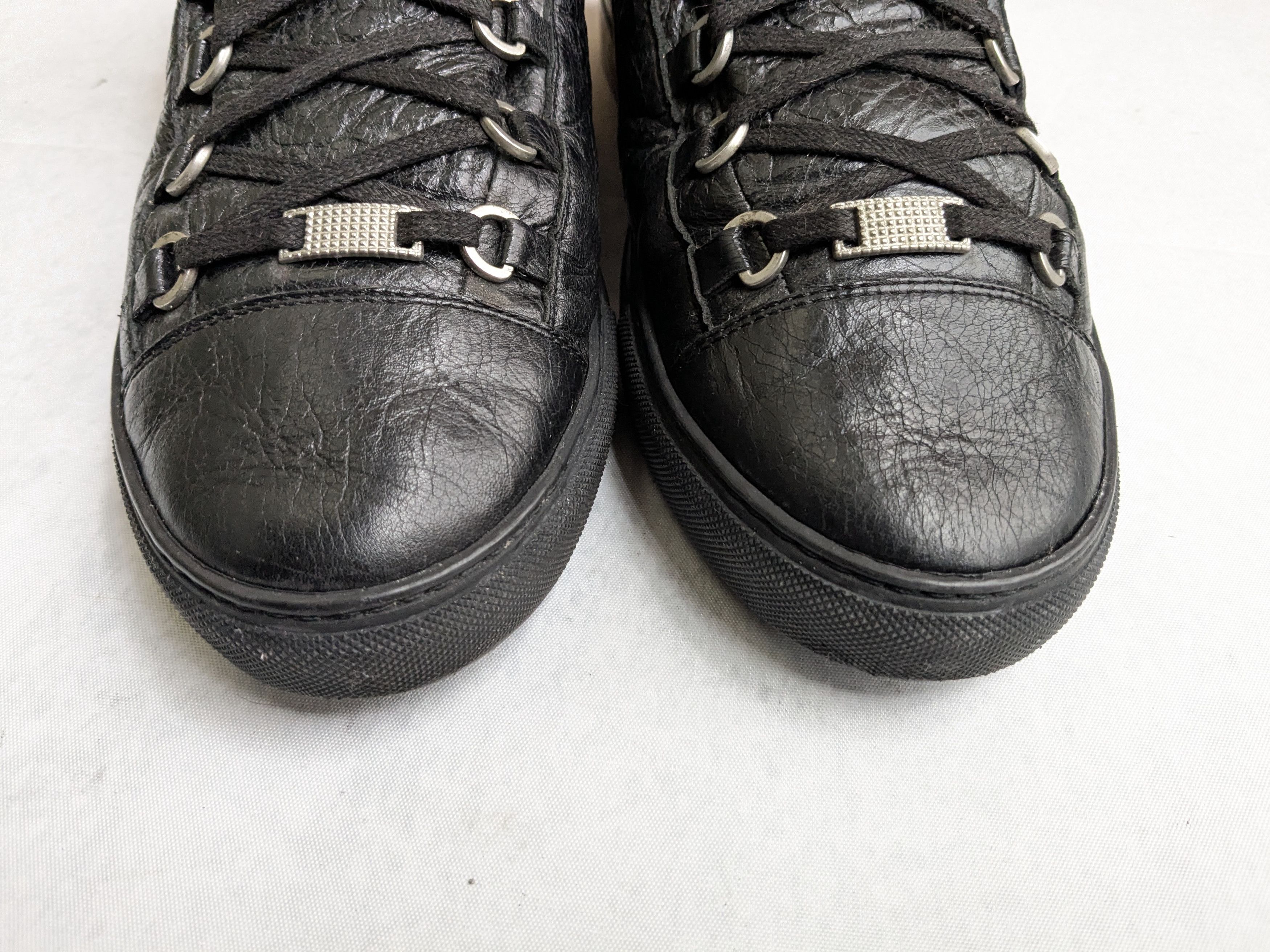 Balenciaga Balenciaga Arena Sneakers Black 11 Leather High Tops Size US 11 / EU 44 - 4 Thumbnail