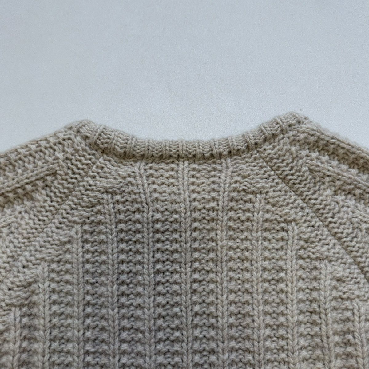 Our Legacy Cream Wool Fisherman’s Textured Sweater Size US M / EU 48-50 / 2 - 15 Thumbnail