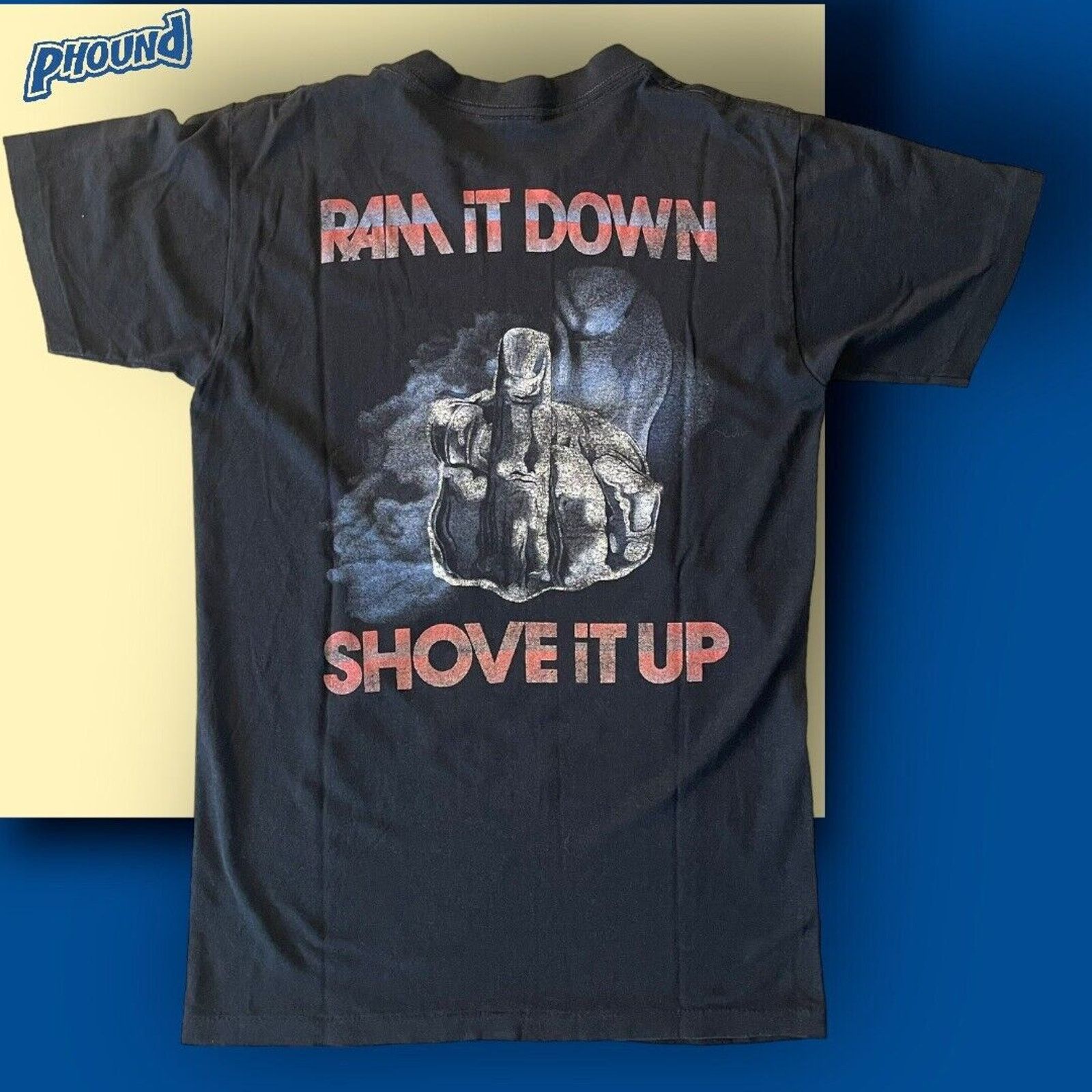 Vintage Vtg 1988 Judas Priest Ram It Up Shove It Down T-Shirt Rock M Size US M / EU 48-50 / 2 - 2 Thumbnail