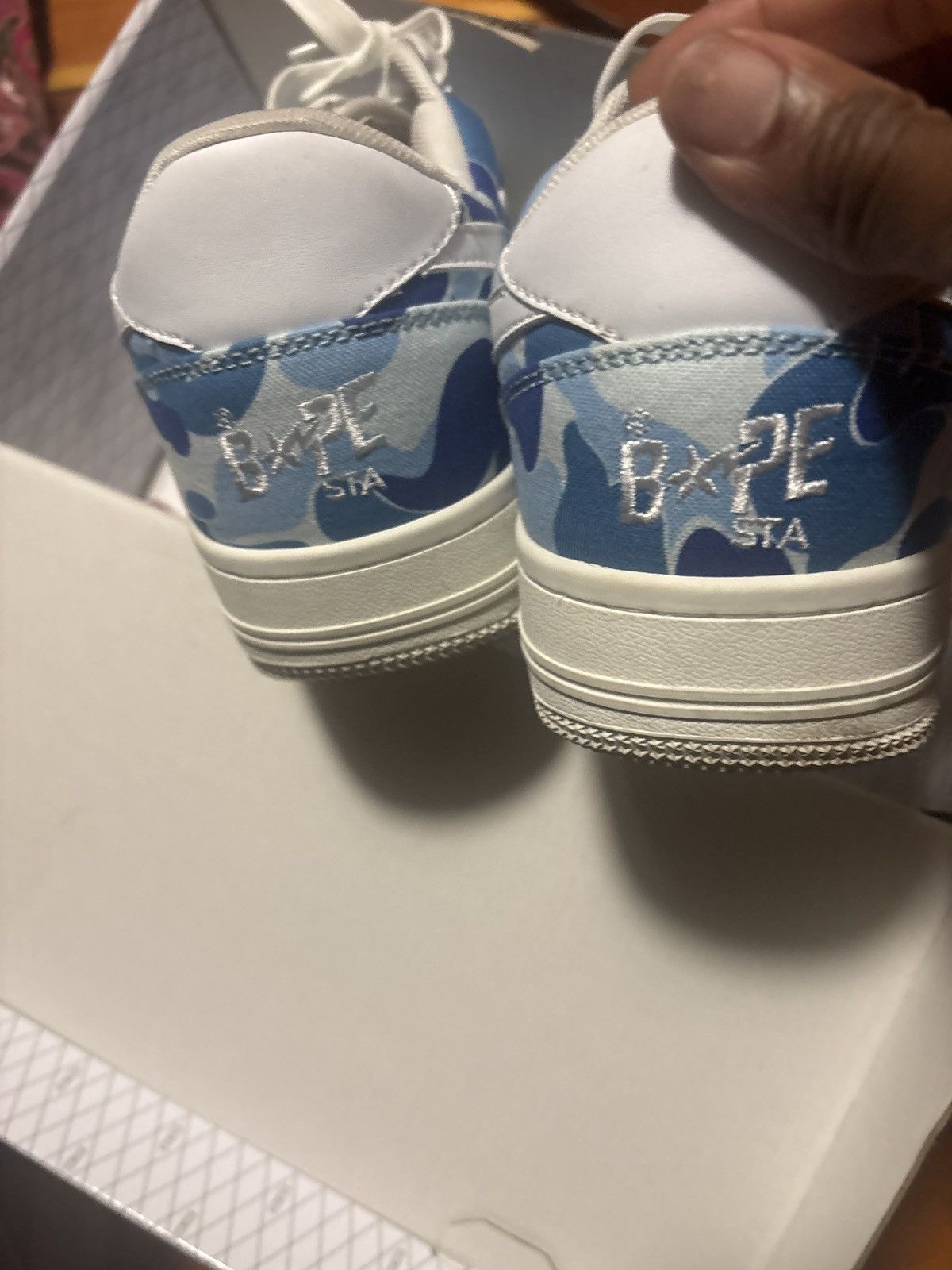 Bape ABC CAMO BLUE BAPESTA Size US 11 / EU 44 - 3 Thumbnail