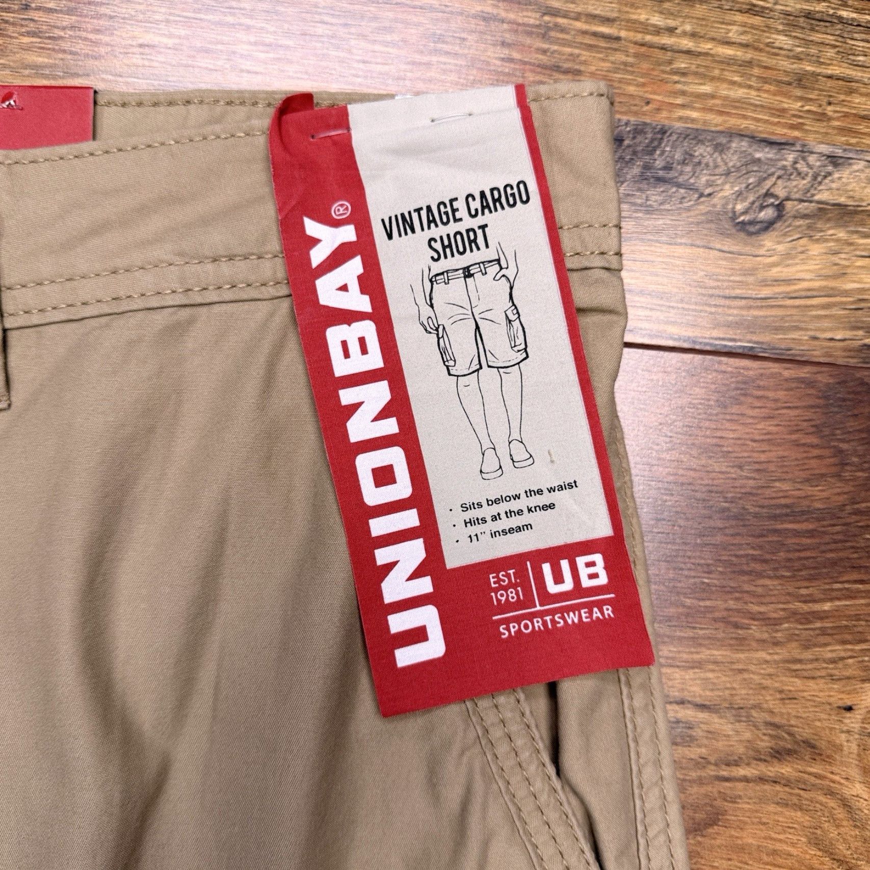 Vintage Union Bay Vintage Cargo Shorts Mens 40 Grain Mason New Size US 40 / EU 56 - 4 Thumbnail