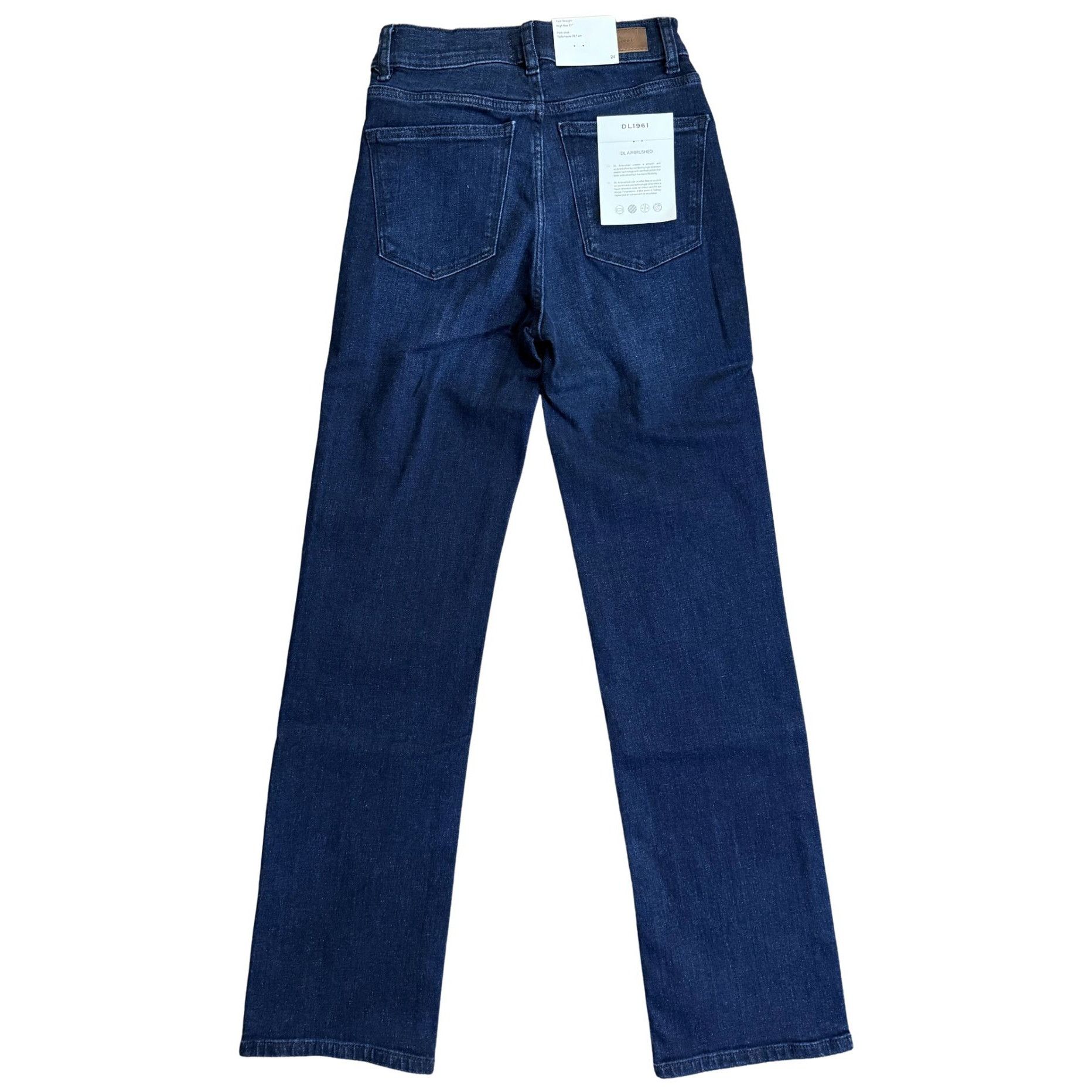 DL1961 DL1961 Patti Straight High Rise 31" Jeans NWT $219 Sz 24 Size 42" / US 20 - 4 Thumbnail