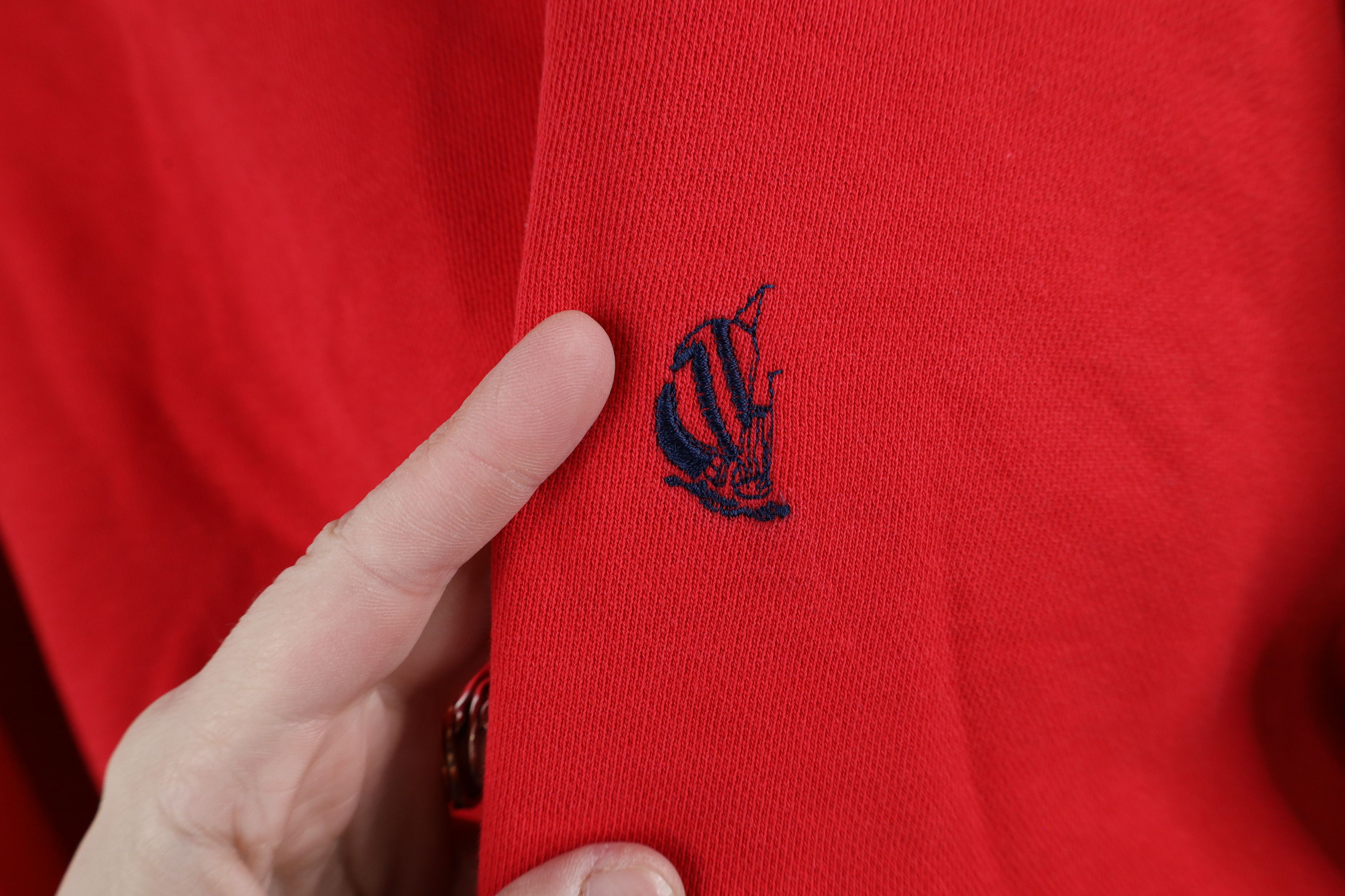 Nautica × Vintage Vintage 90s Nautica French Terry Crewneck Sweatshirt Red Size US L / EU 52-54 / 3 - 4 Thumbnail