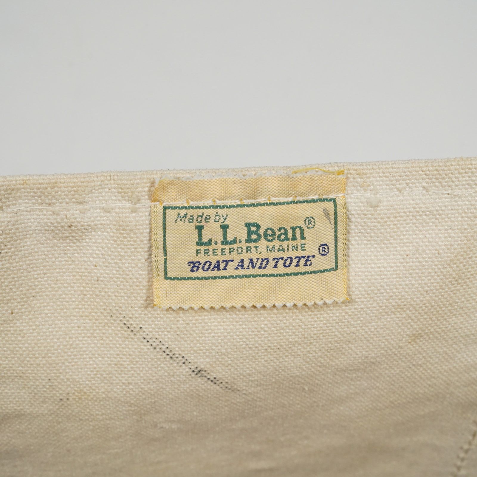 L.L. Bean Vintage 1980s L.L. Bean Boat and Tote Canvas Bag USA Rare Size ONE SIZE - 2 Thumbnail