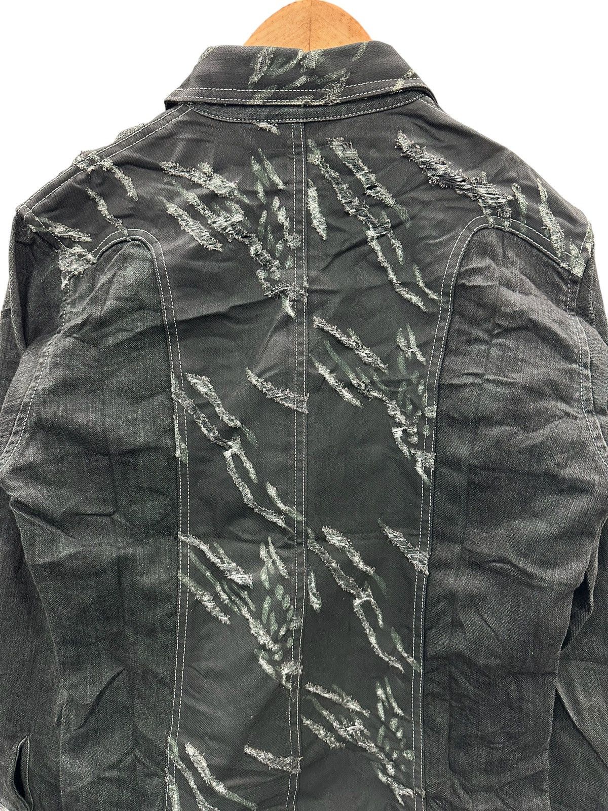 Tornado Mart 2000’s TORNADO MART Distressed Rockabilly Denim Jacket Size US L / EU 52-54 / 3 - 5 Thumbnail