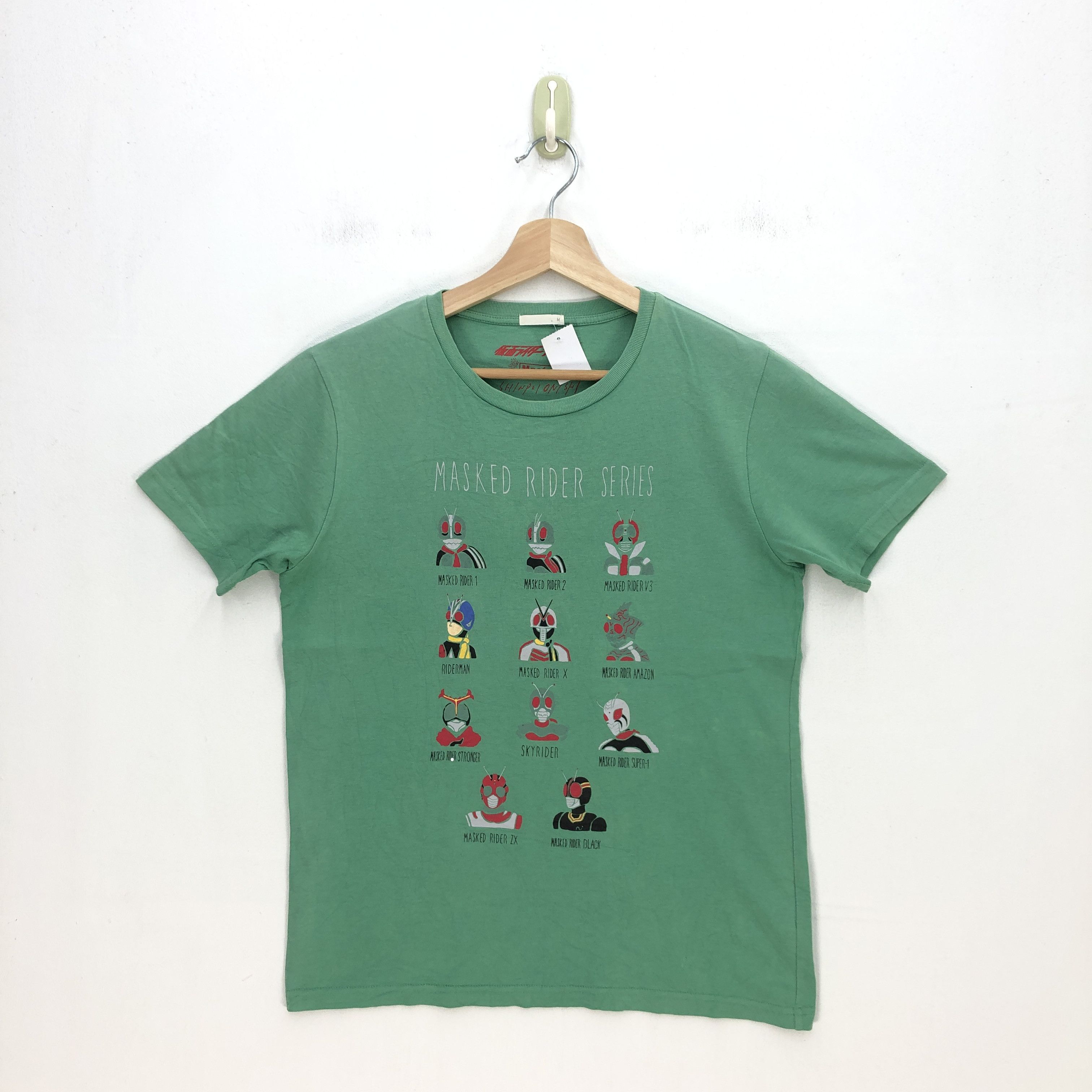 Anime Vintage Masked Rider T Shirt Japanese Anime Cartoon Tees Size US M / EU 48-50 / 2 - 1 Thumbnail