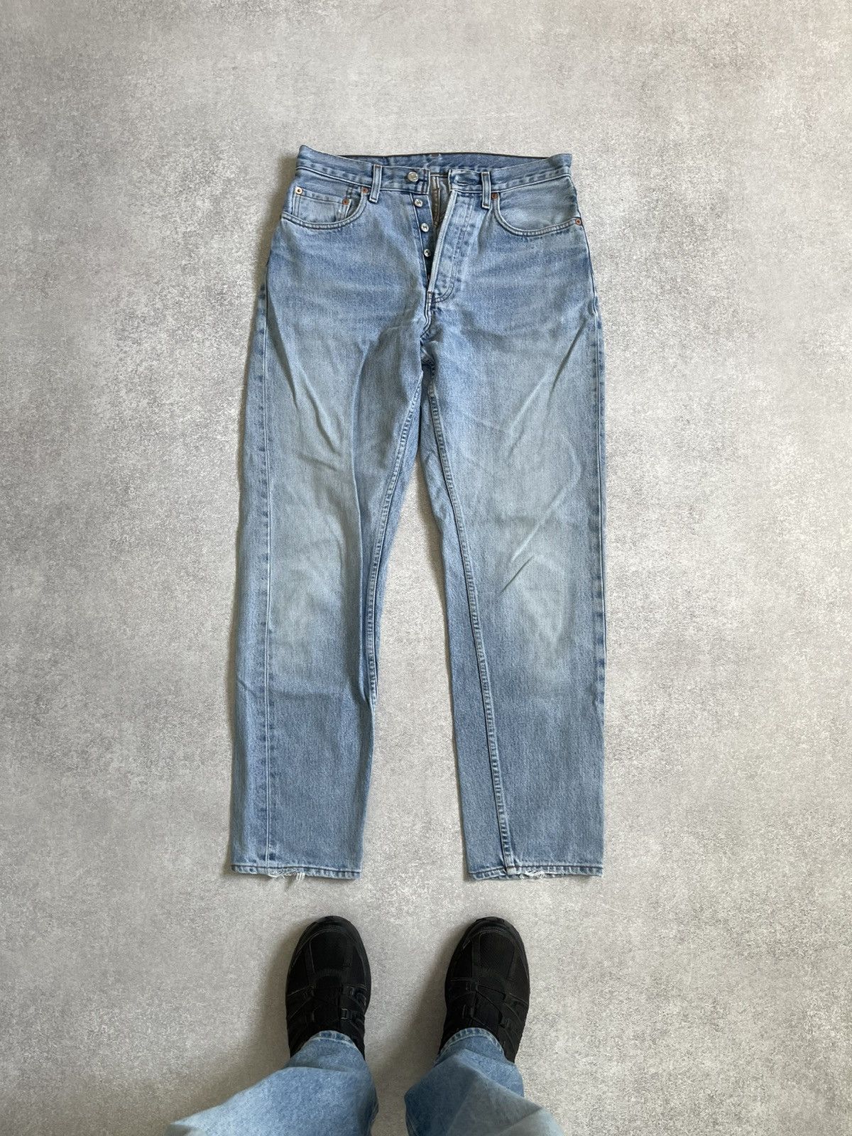 Levi's Vintage Levis 507 Classic Straight Light Blue Washed Jeans Size US 30 / EU 46 - 1 Thumbnail