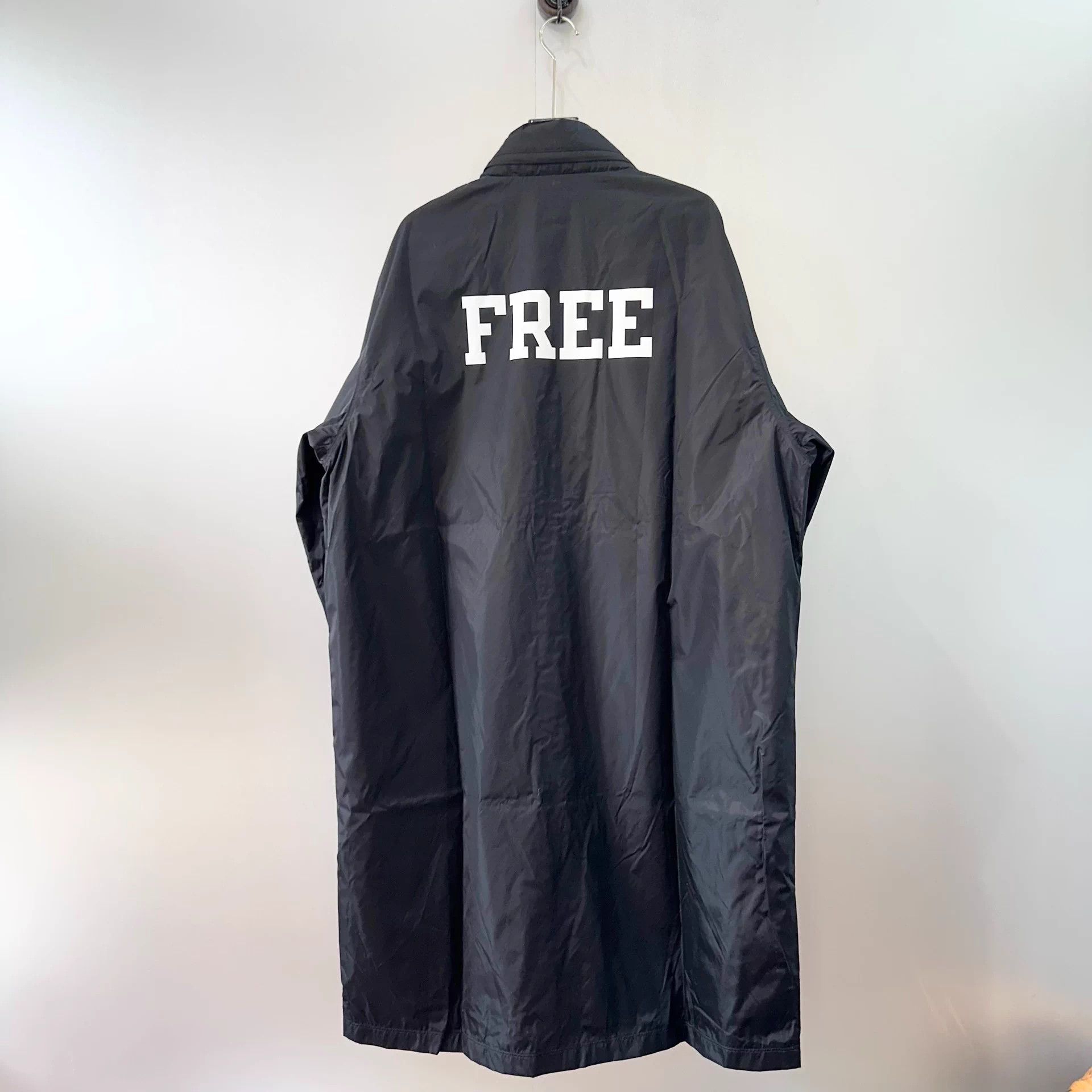 Balenciaga Balenciaga solid hidden hood overcoat men's black Size US M / EU 48-50 / 2 - 3 Thumbnail