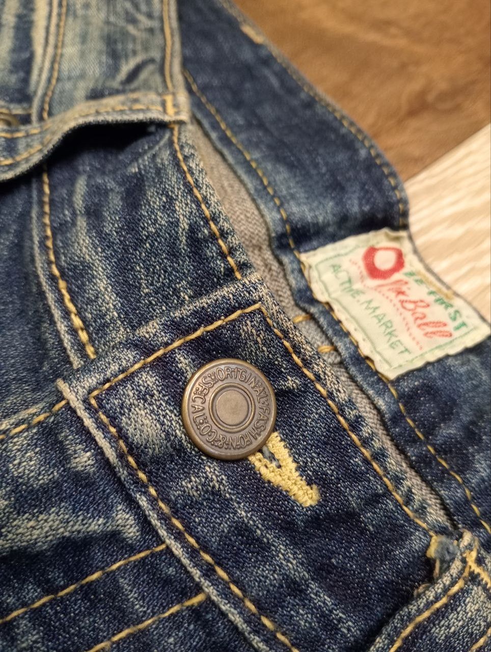 If Six Was Nine OZZ FIRST PINBALL BLUE DISTRESSED FLARED PANTS Size US 32 / EU 48 - 6 Thumbnail