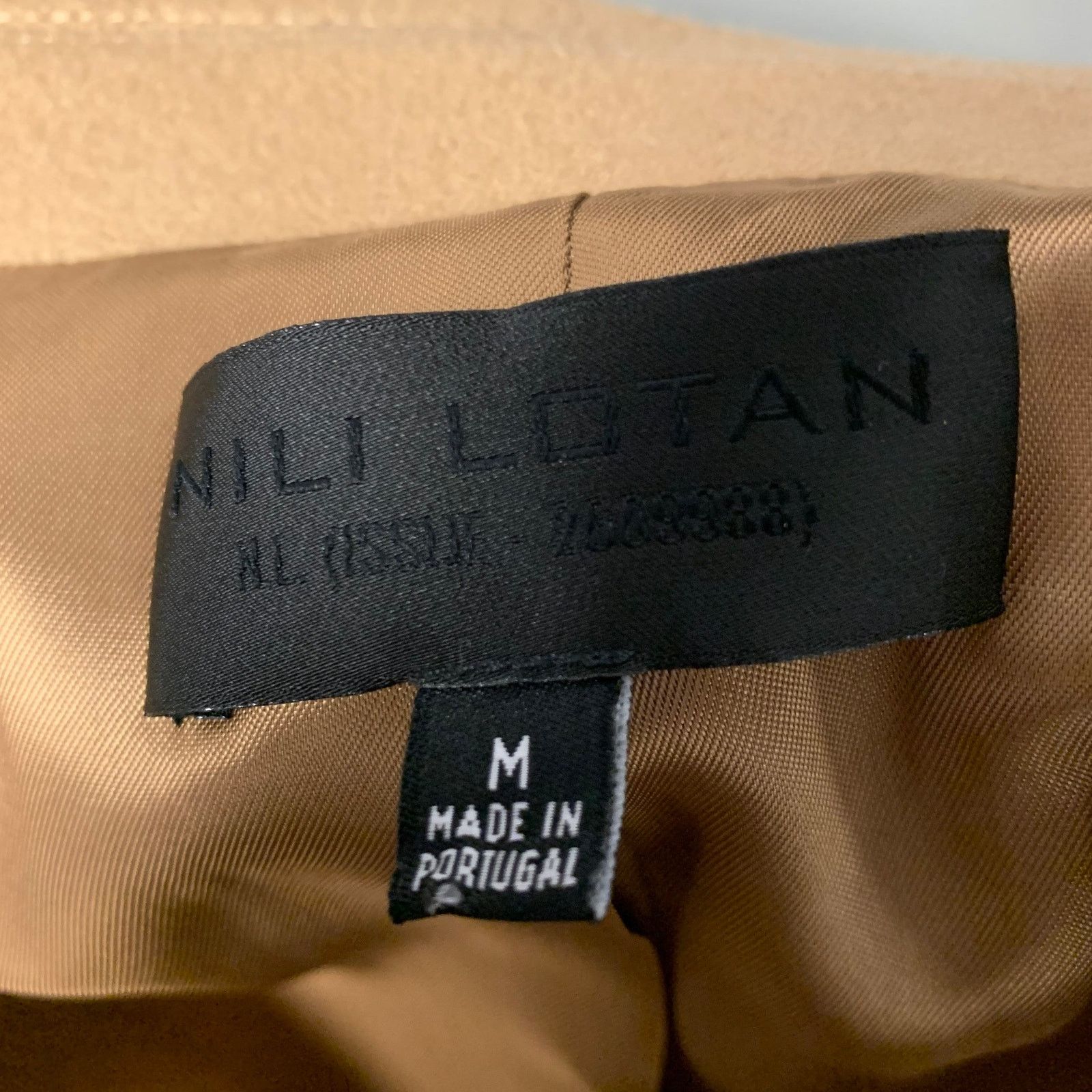 Nili Lotan NILI LOTAN Size M Tan Wool Peacoat Size M / US 6-8 / IT 42-44 - 5 Thumbnail