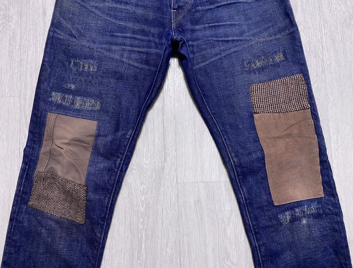 Rugby Ralph Lauren Rugby Ralph Lauren Faded Patchwork Stitched Jeans Denim Size US 31 - 7 Thumbnail