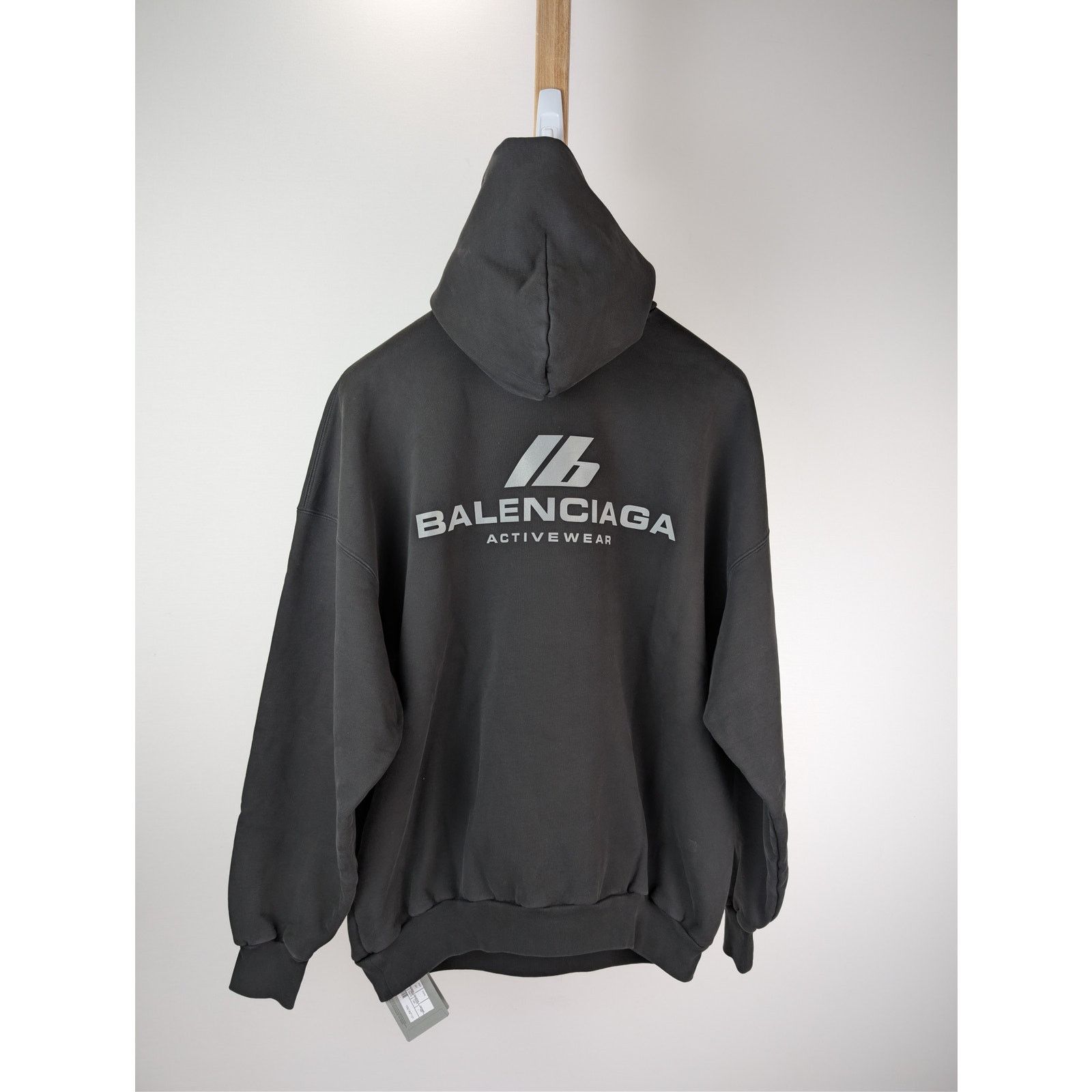 Balenciaga o1rshd1 Q:2/ Activewear Molleton Archetype Large Fit Hoodie Size US S / EU 44-46 / 1 - 10 Thumbnail