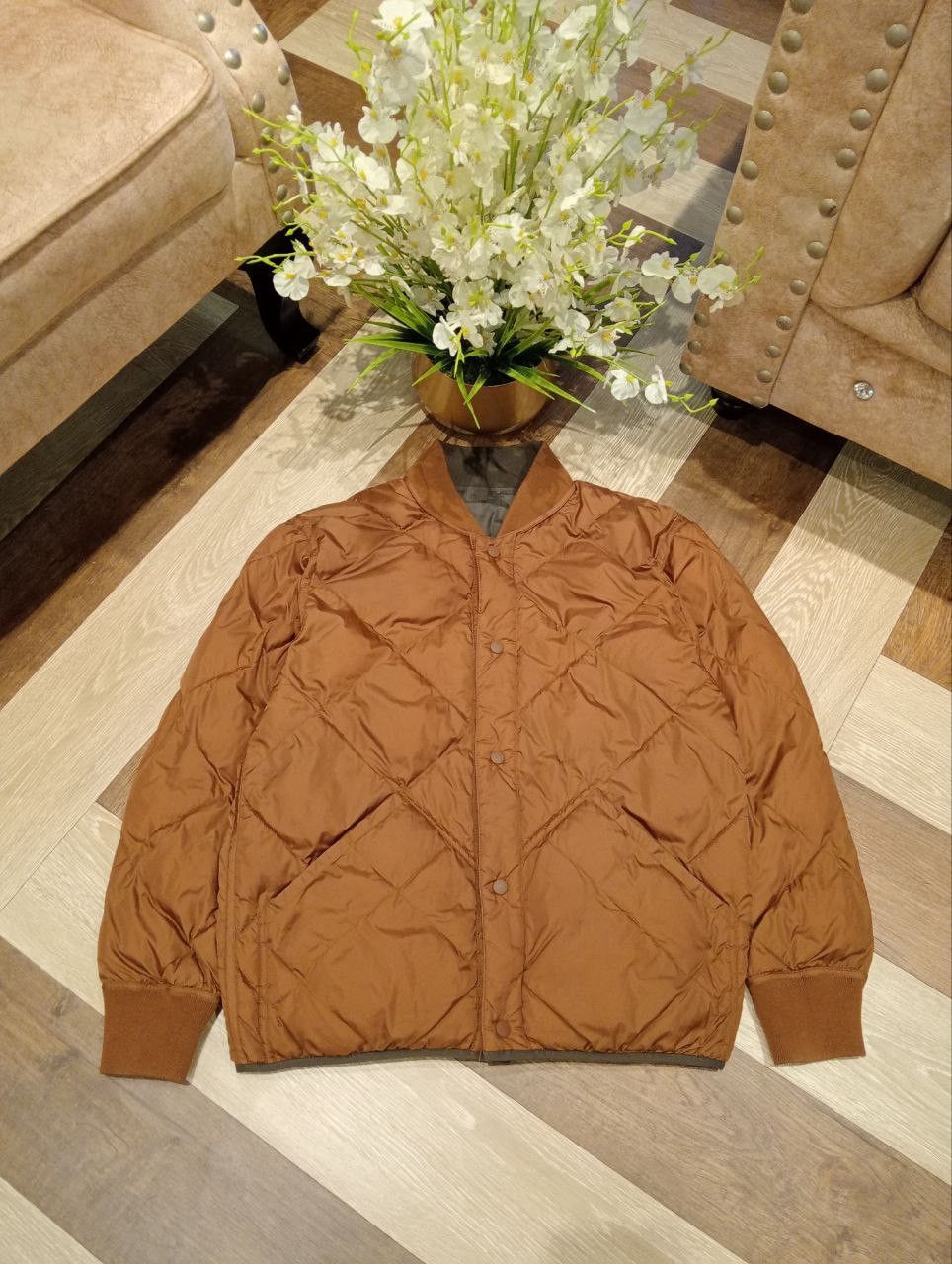 Lemaire UNIQLO LEMAIRE U REVERSIBLE PUFFER JACKET - BROWN/GREY Size US M / EU 48-50 / 2 - 5 Thumbnail