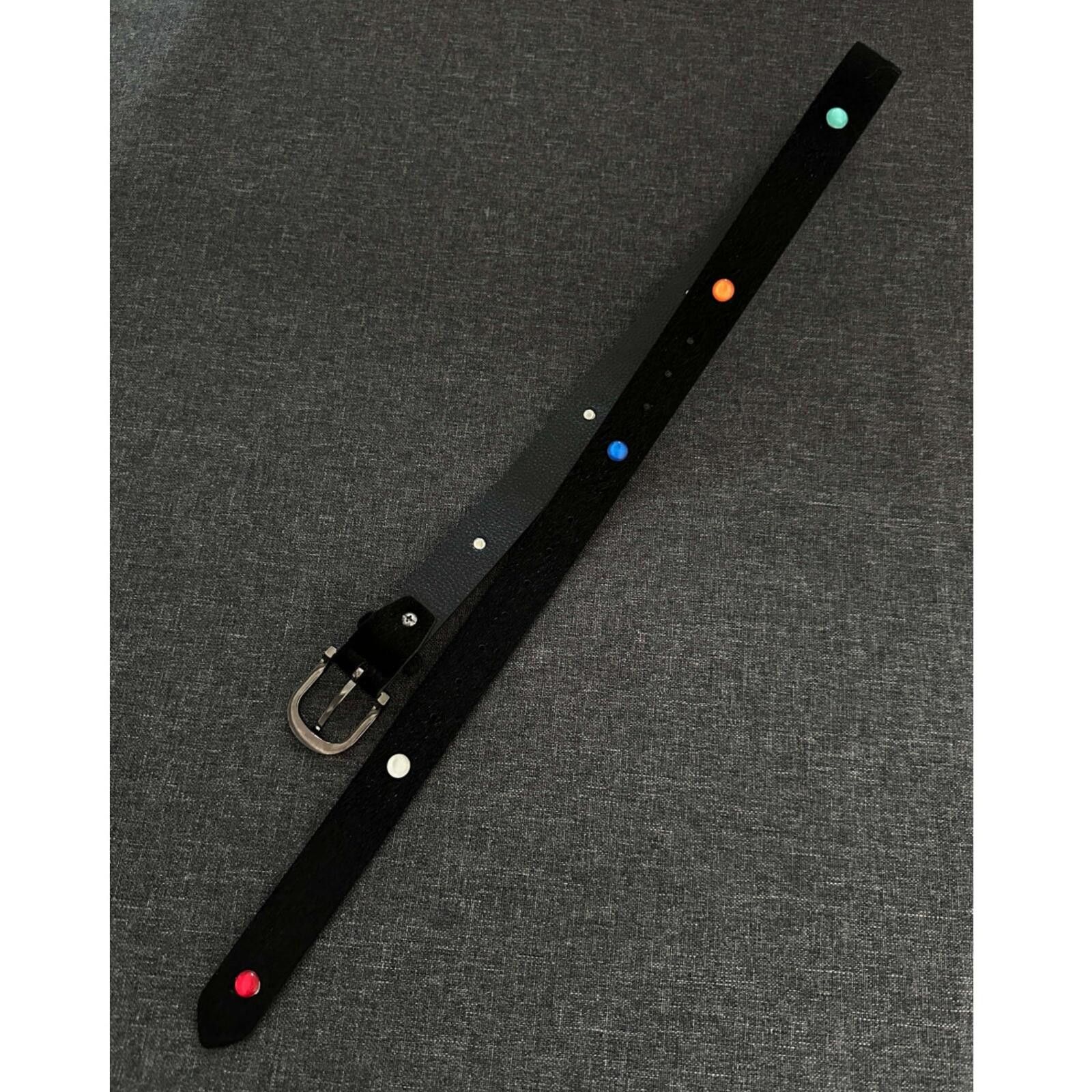 Other Horsehair Cat-Eye Gemstone Belt | Vintage Street 83cm Size ONE SIZE - 2 Thumbnail