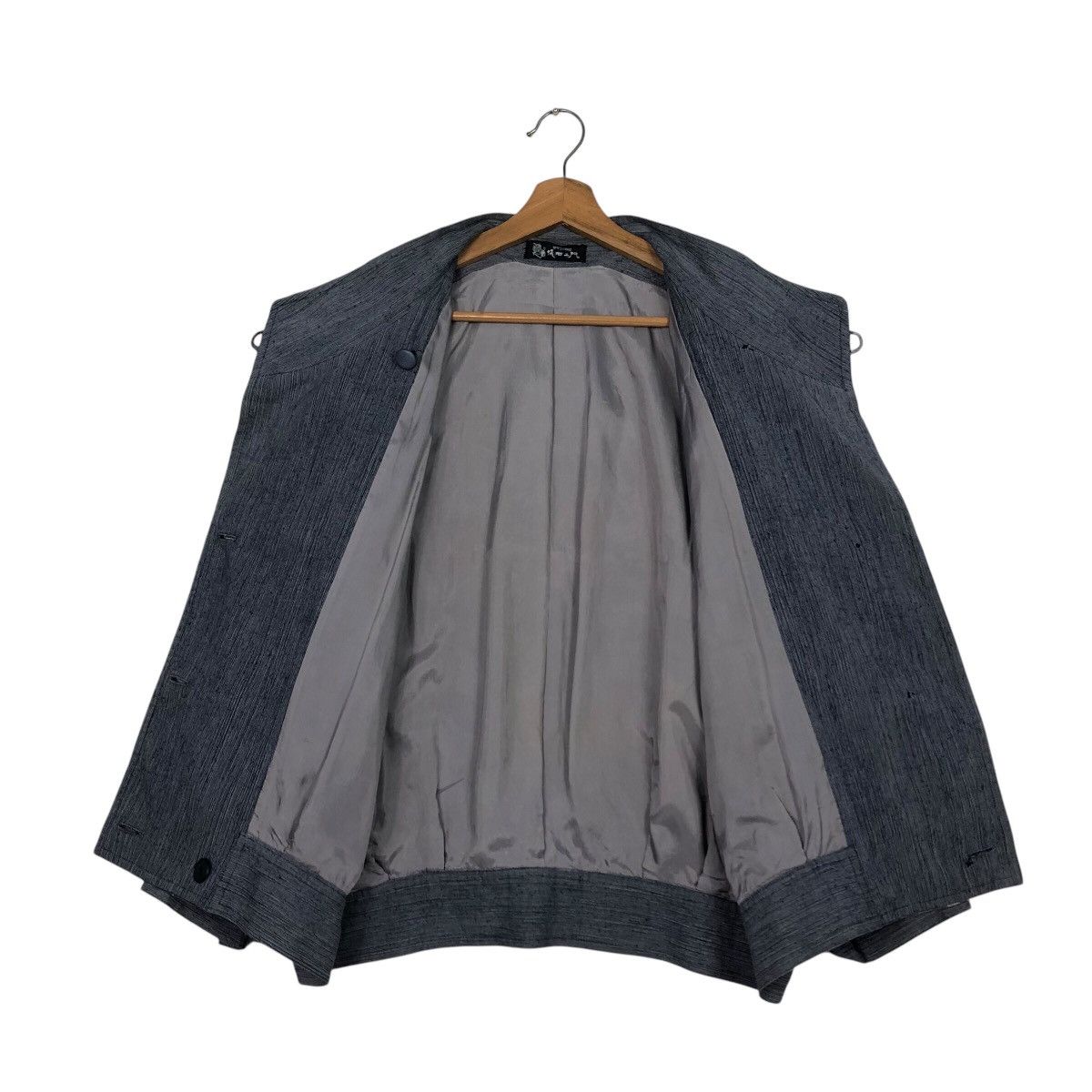 Issey Miyake 📌Vintage Bomber Jacket Quilted Flower Full Print Rich Grey Size US M / EU 48-50 / 2 - 14 Thumbnail