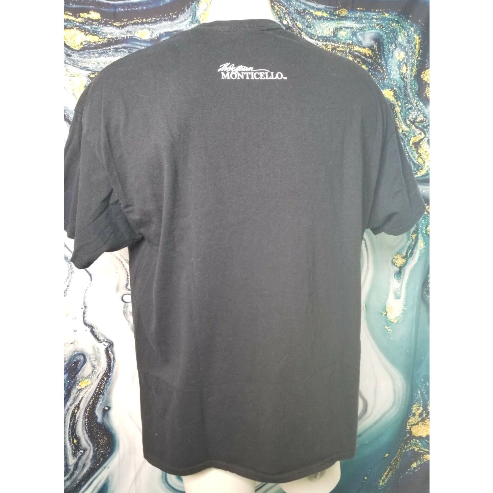 Gildan Vintage Gildan Men's XL T-Shirt Thomas Jefferson Quote Monticello Short Sleeve Black Cotton Graphic Tee Size US XL / EU 56 / 4 - 4 Thumbnail