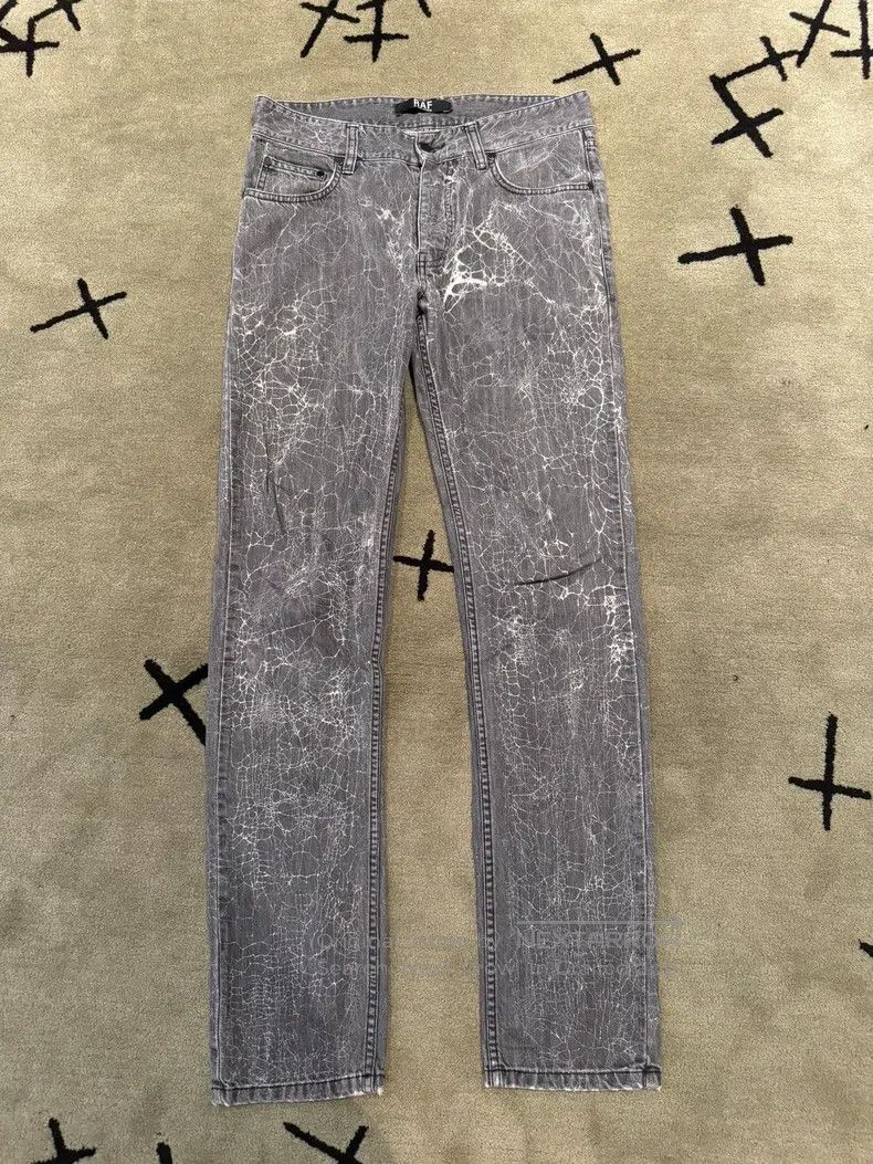 Raf Simons Raf Simons Cracked spider web jeans Size US 32 / EU 48 - 1 Thumbnail