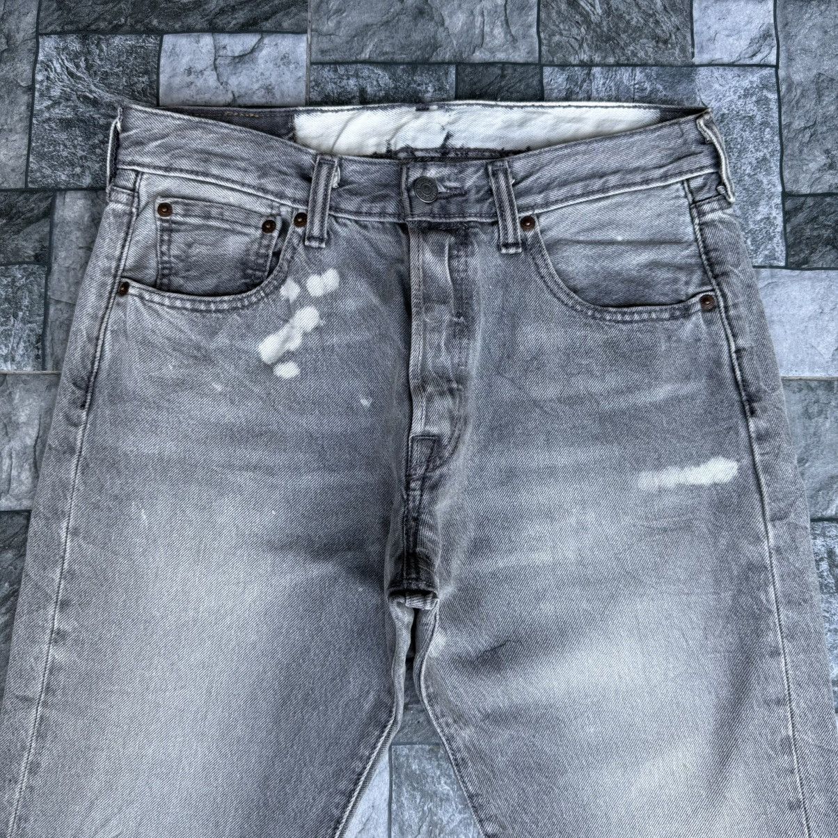 Levi's Levi's 501 Button Fly Faded Black Denim Jean Pants W30 Size US 30 / EU 46 - 3 Thumbnail