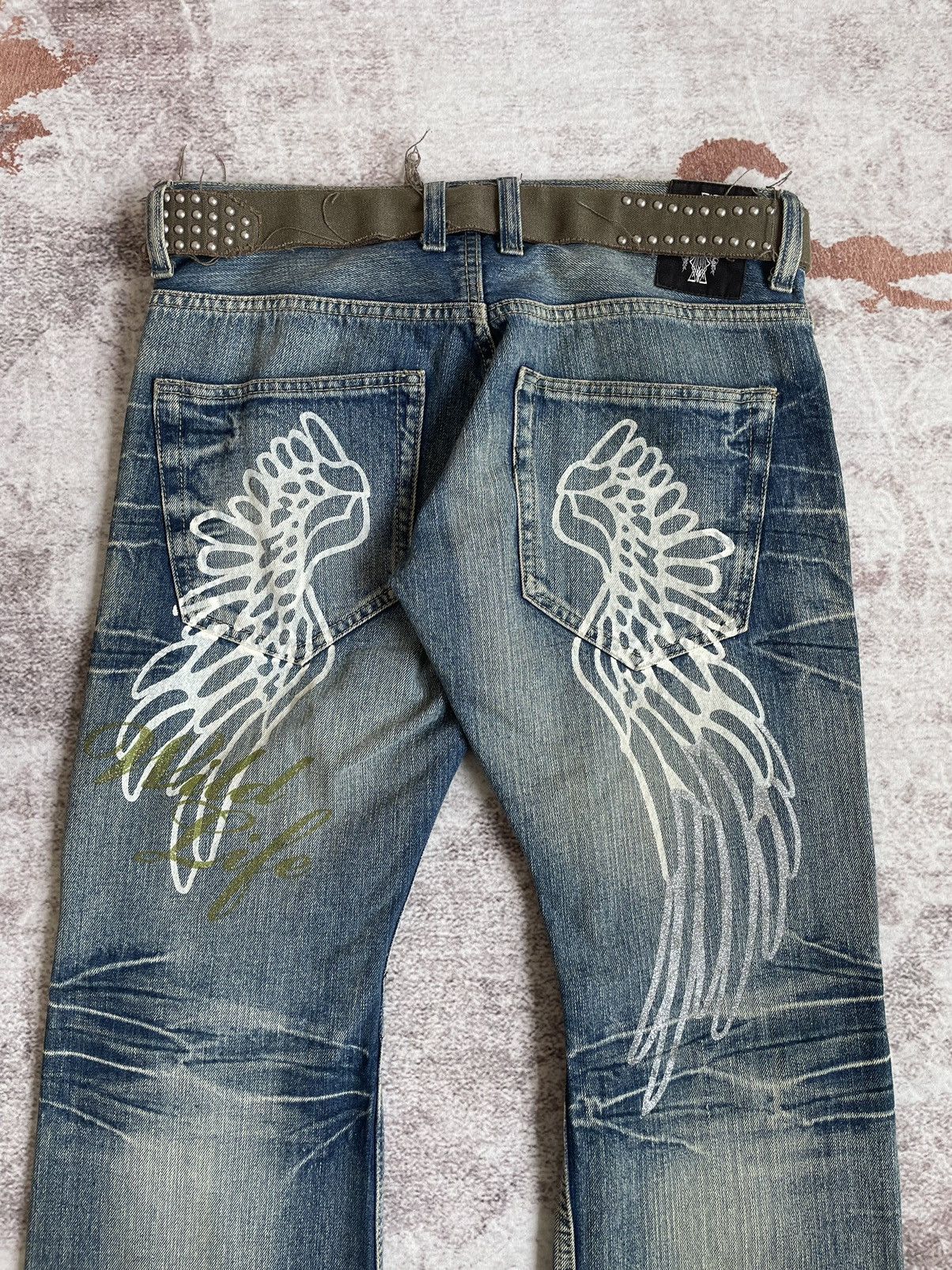 Japanese Brand Vintage Wild Life LGB Style Denim Pants Size US 33 - 4 Thumbnail