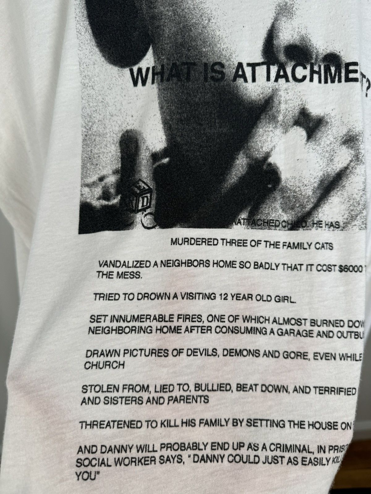 Enfants Riches Deprimes 🚭 ERD GRAIL🚭 SPRING/SUMMER 2018 “WHAT IS ATTACHMENT?” TEE Size US XL / EU 56 / 4 - 6 Thumbnail