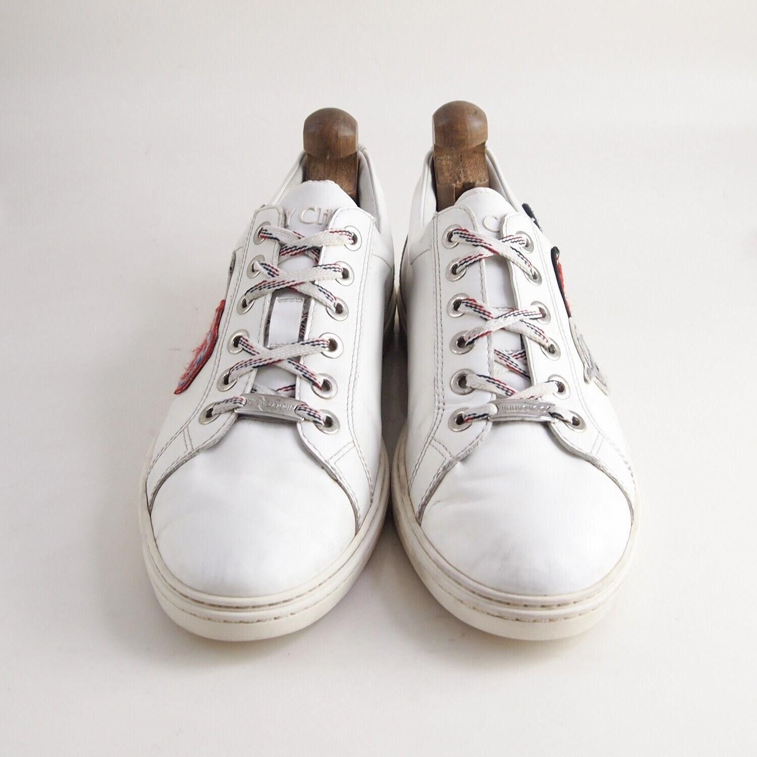 Jimmy Choo Jimmy Choo Low Top Sneakers White Leather Mens US 10 EU 43 Size US 10 / EU 43 - 3 Thumbnail